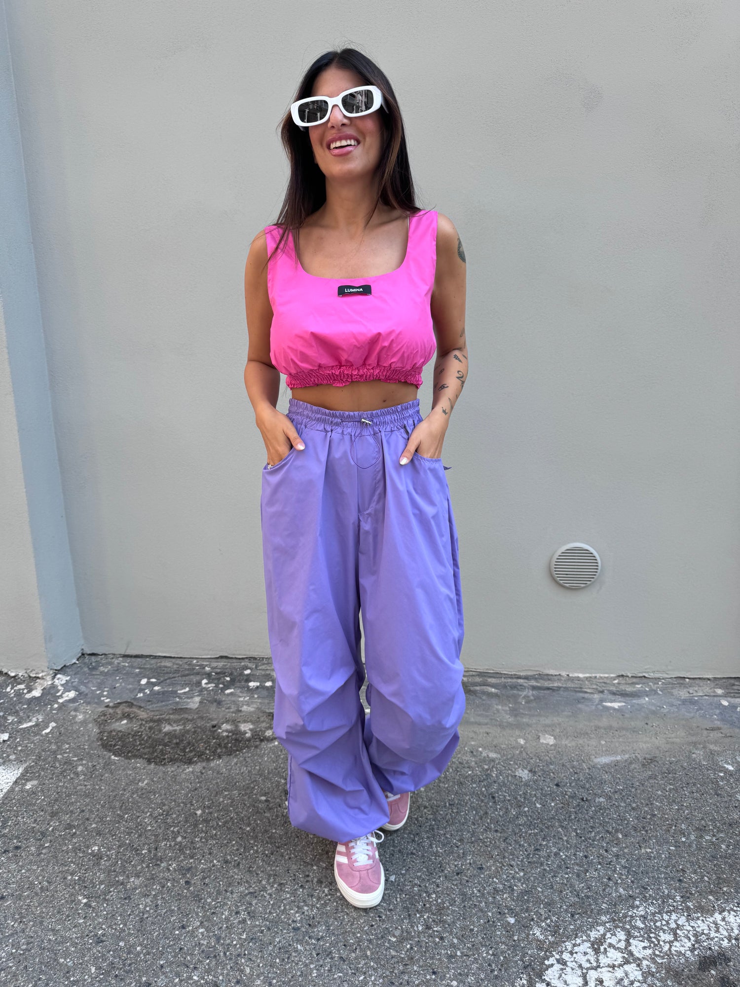 Pantalone parachute LUMINA