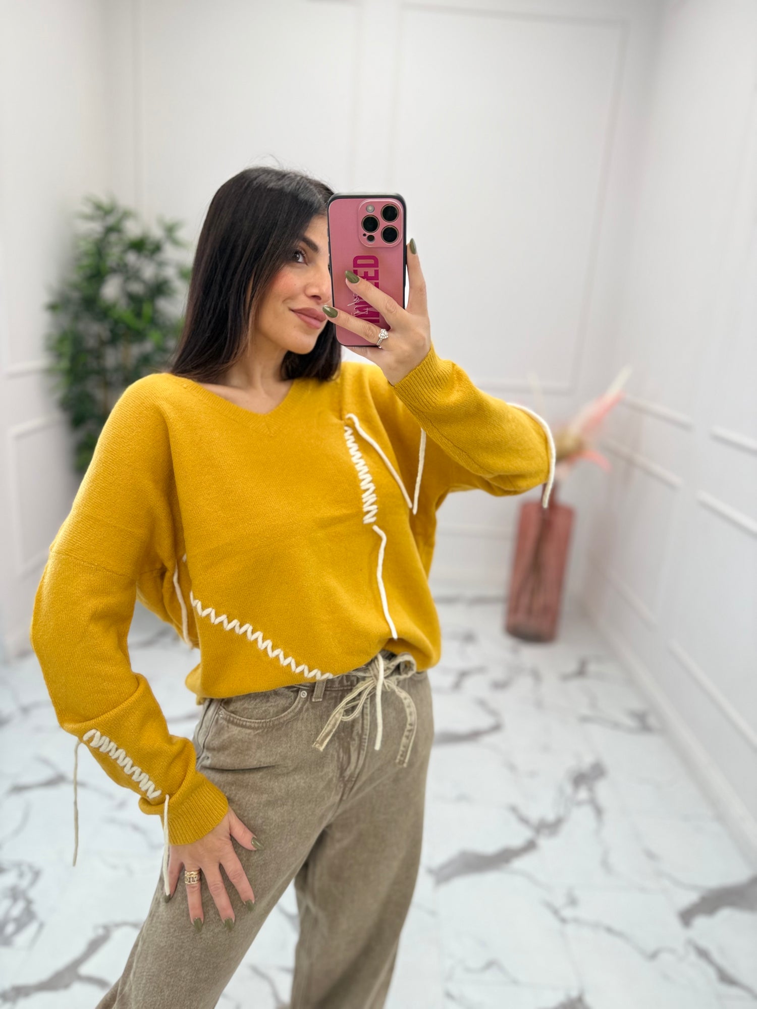 Maglioncino a V “Lacci” LIP