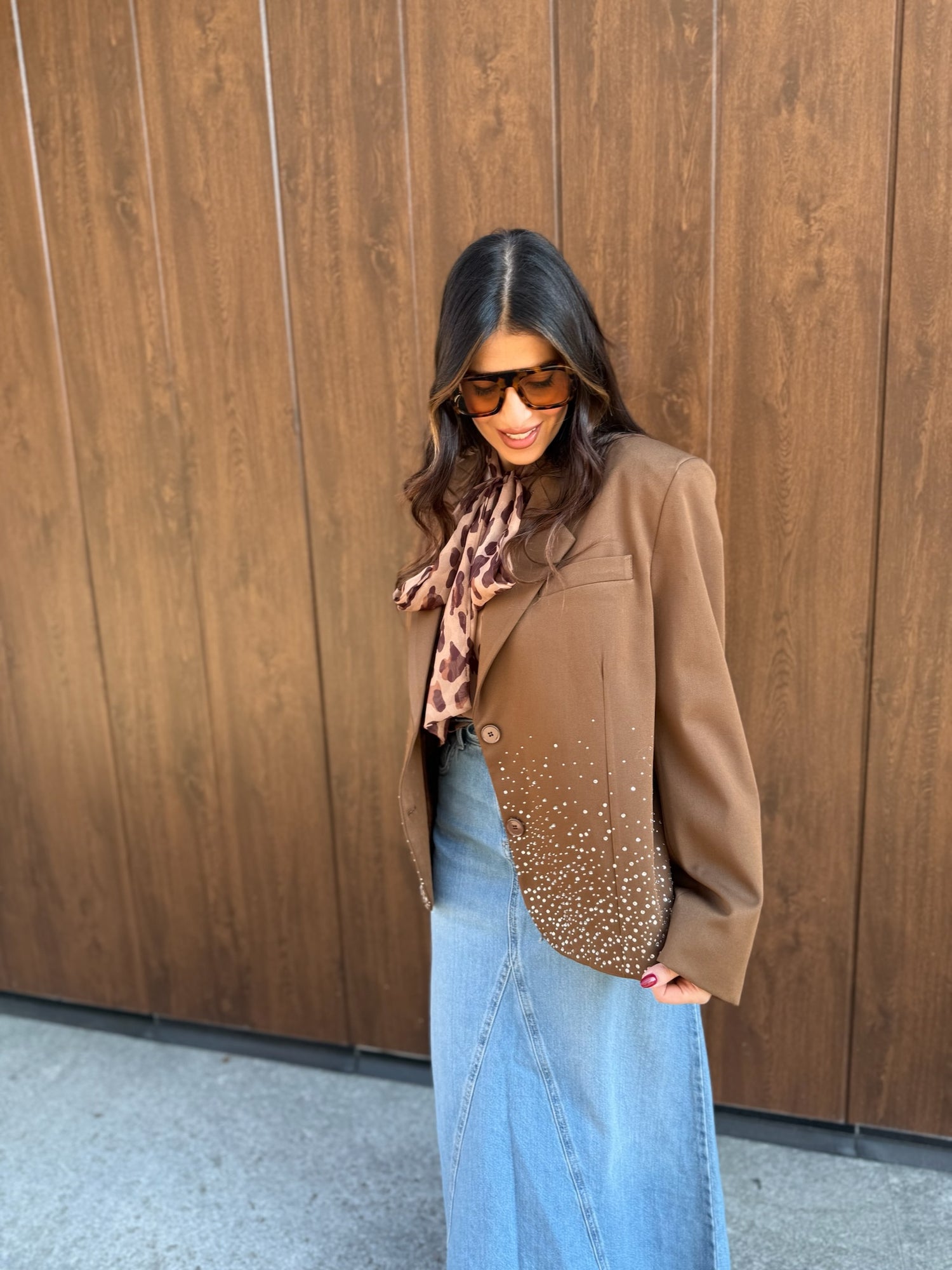 Blazer cropped 3/4 “Shine” VICOLO