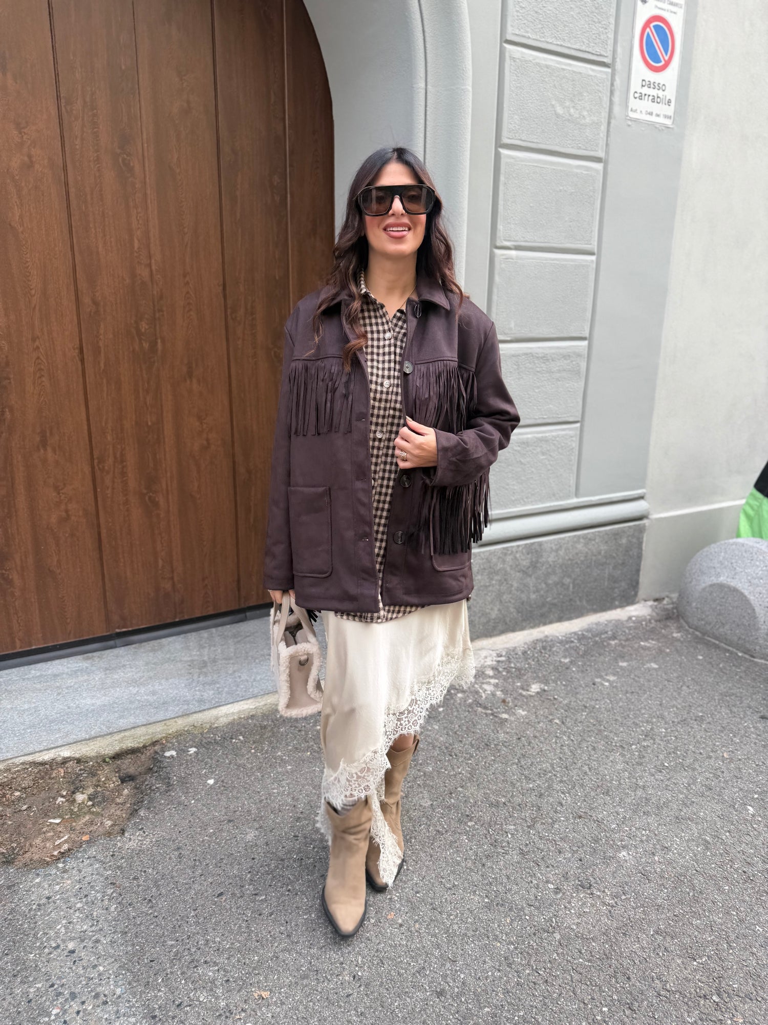 Giacca con frange “Willa” ONLY