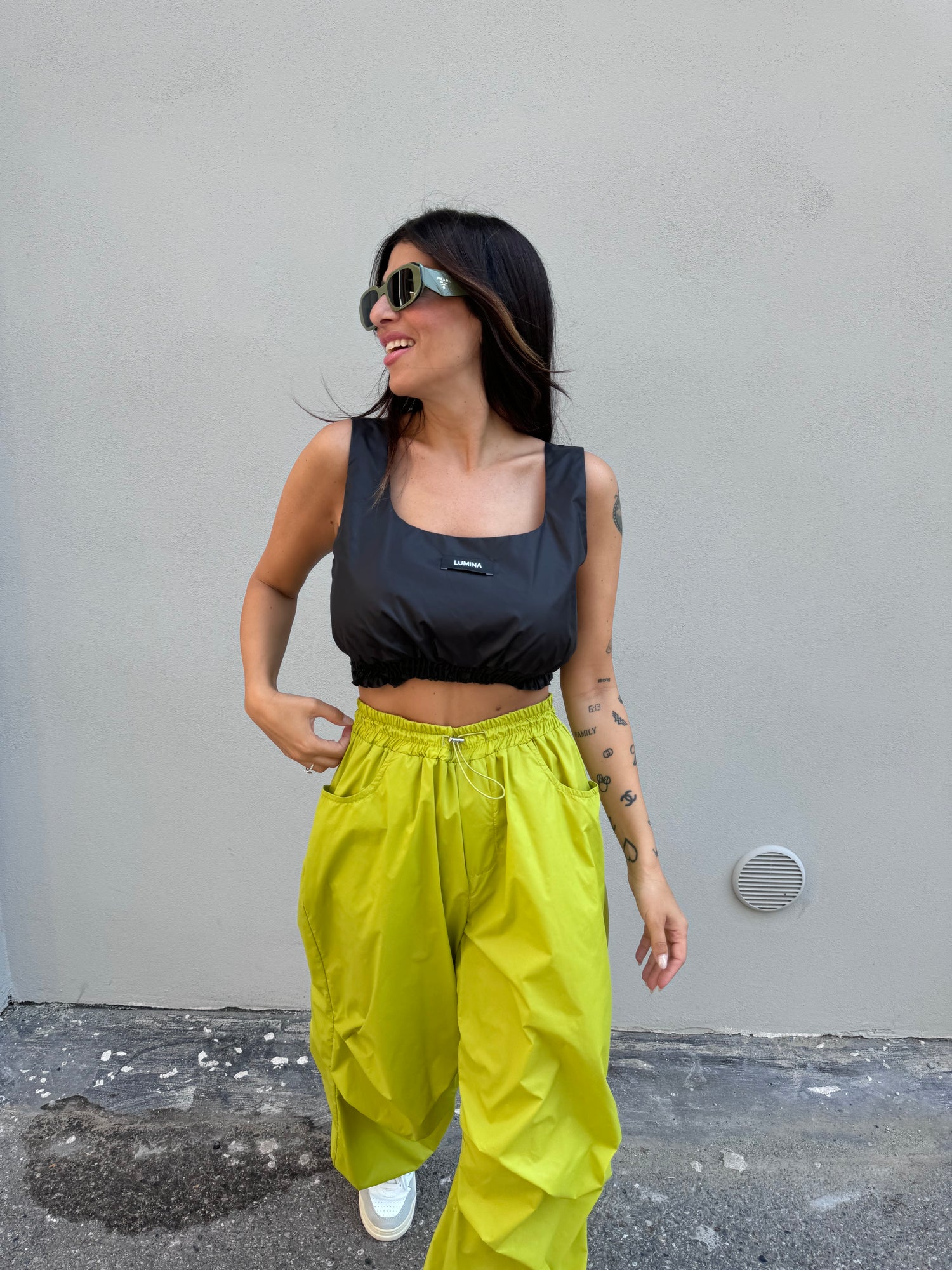 Crop top parachute LUMINA