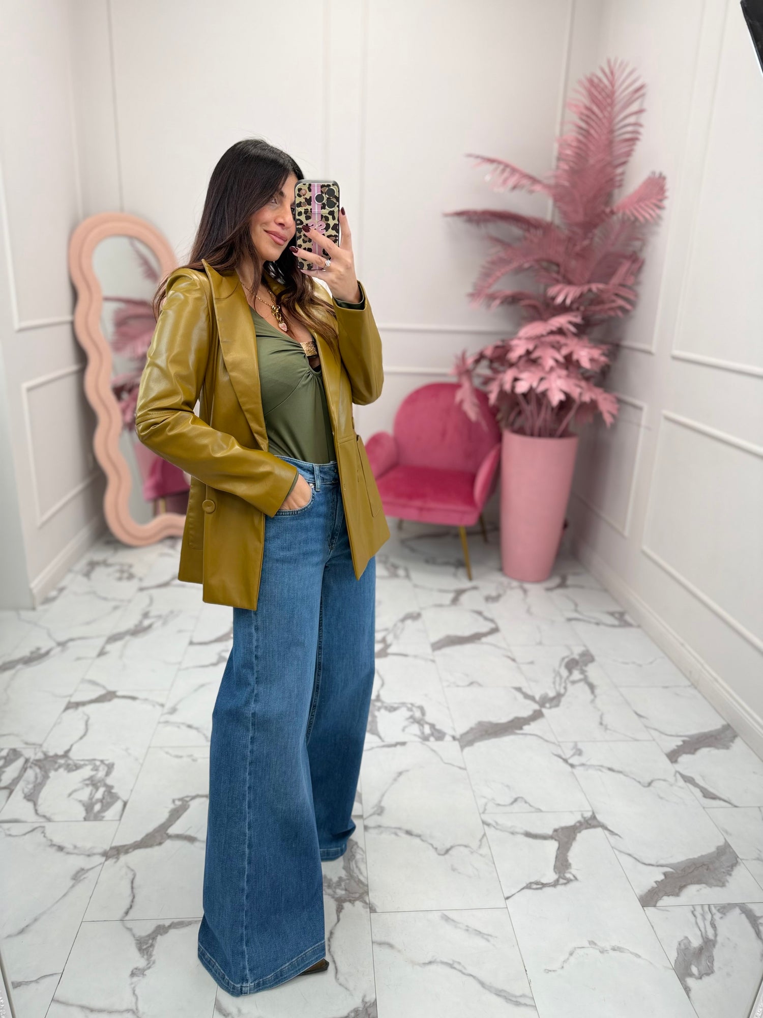 Blazer ecopelle doppiopetto HAVE ONE