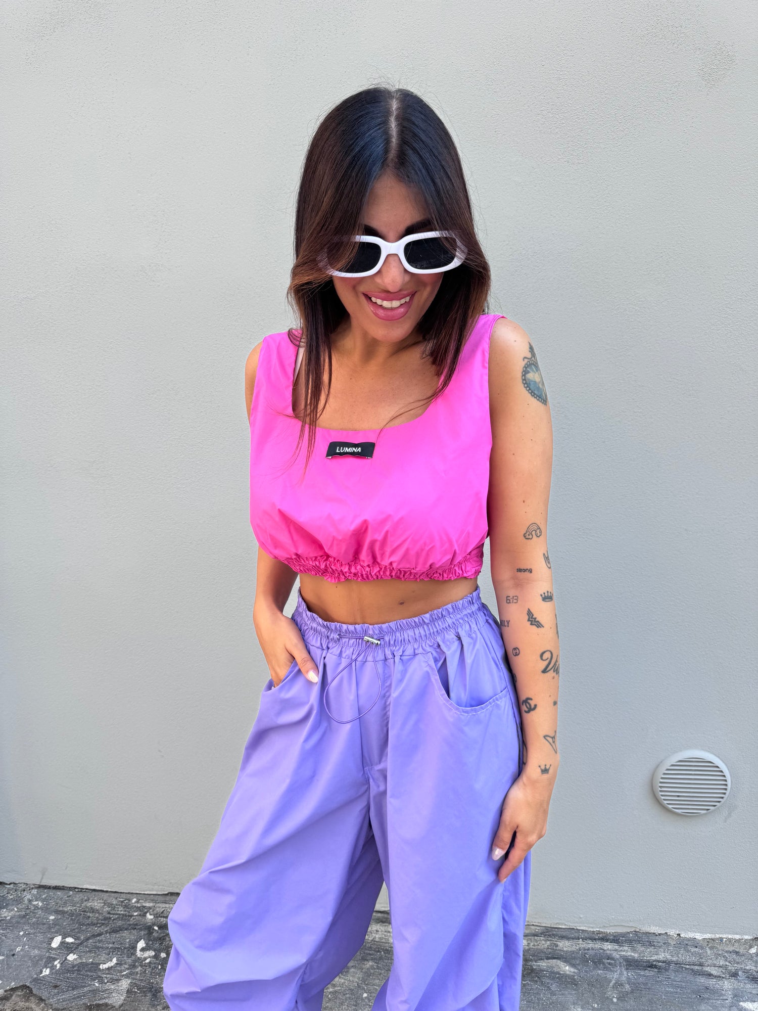 Crop top parachute LUMINA