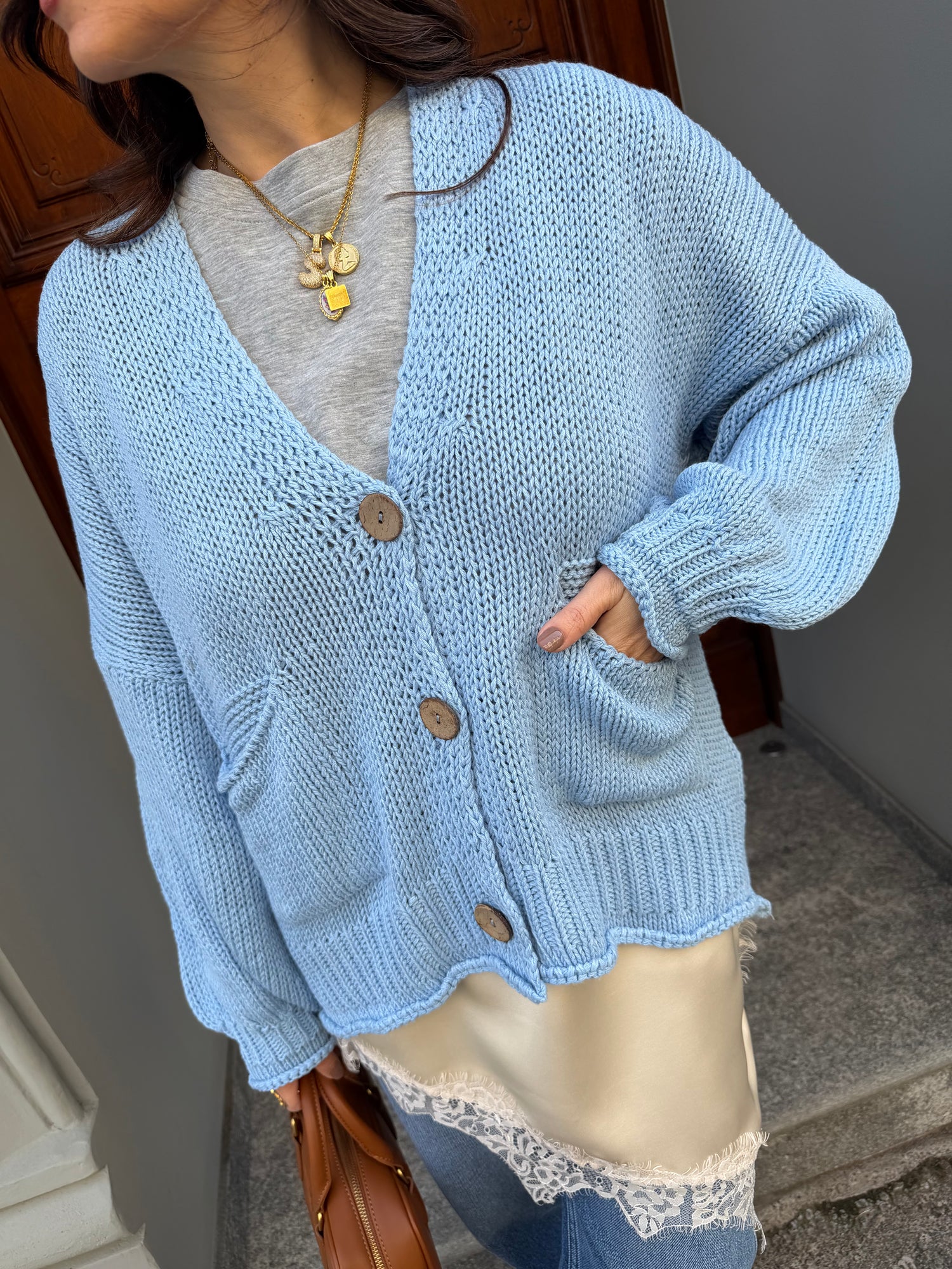 Cardigan in maglia “Flora” HAVE ONE