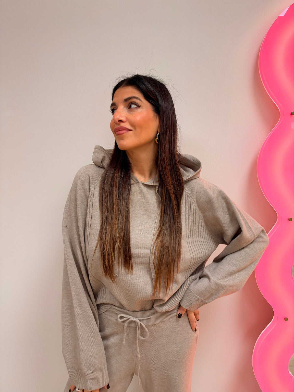 Felpa in maglia Gigi ONLY