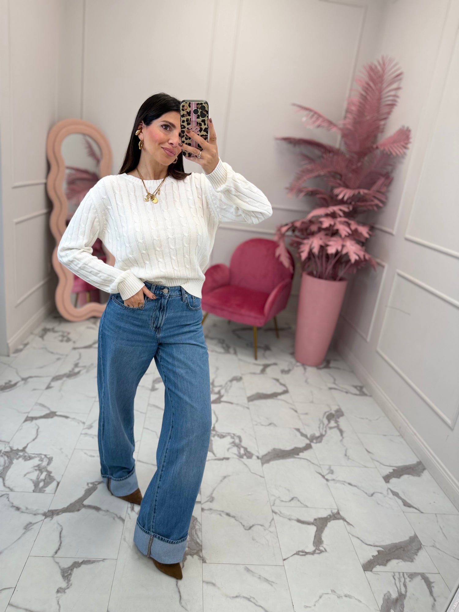 Jeans “Hope” fold up ONLY