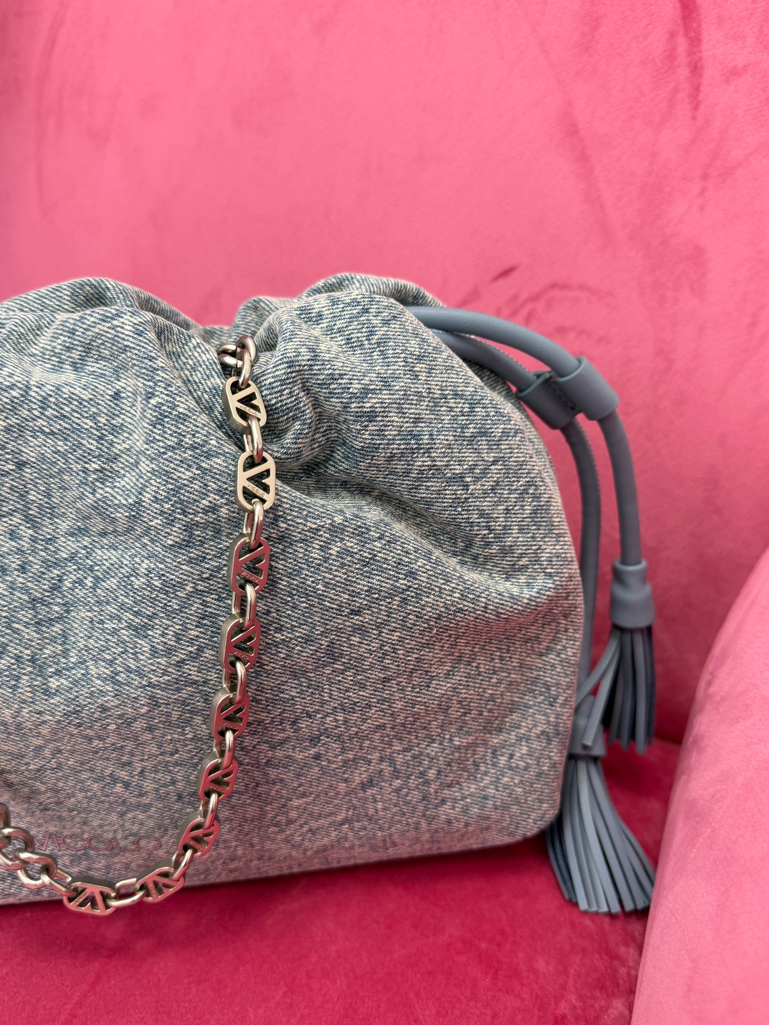 Borsa “Tassel Small Denim” VICOLO