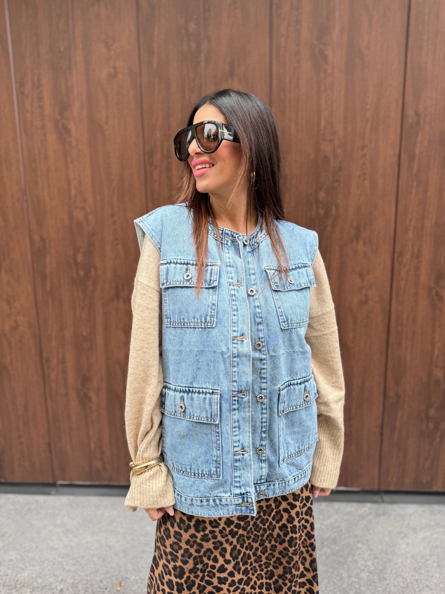 Gilet Denim over LIP