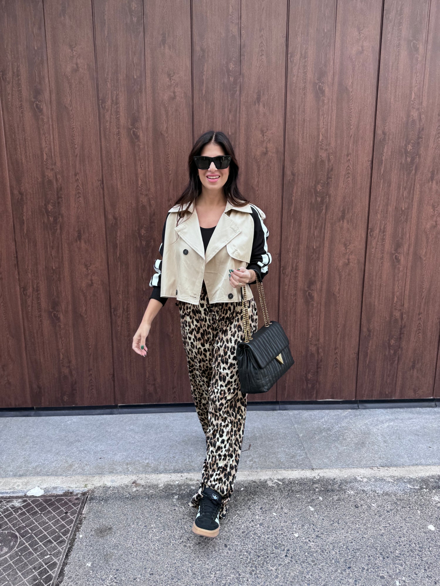 Pantalone coulisse “Leopard” MONIQUE