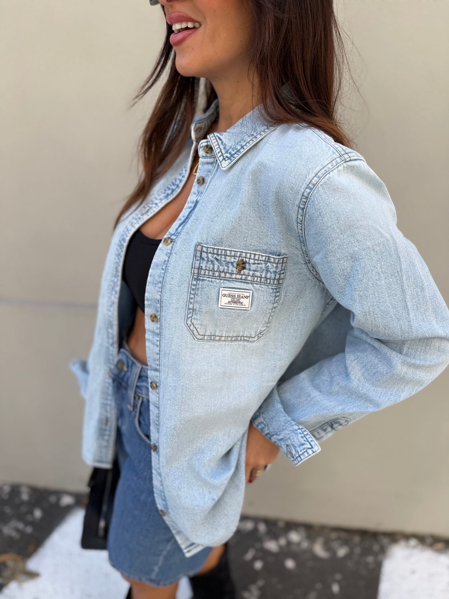 Camicia over denim GUESS JEANS