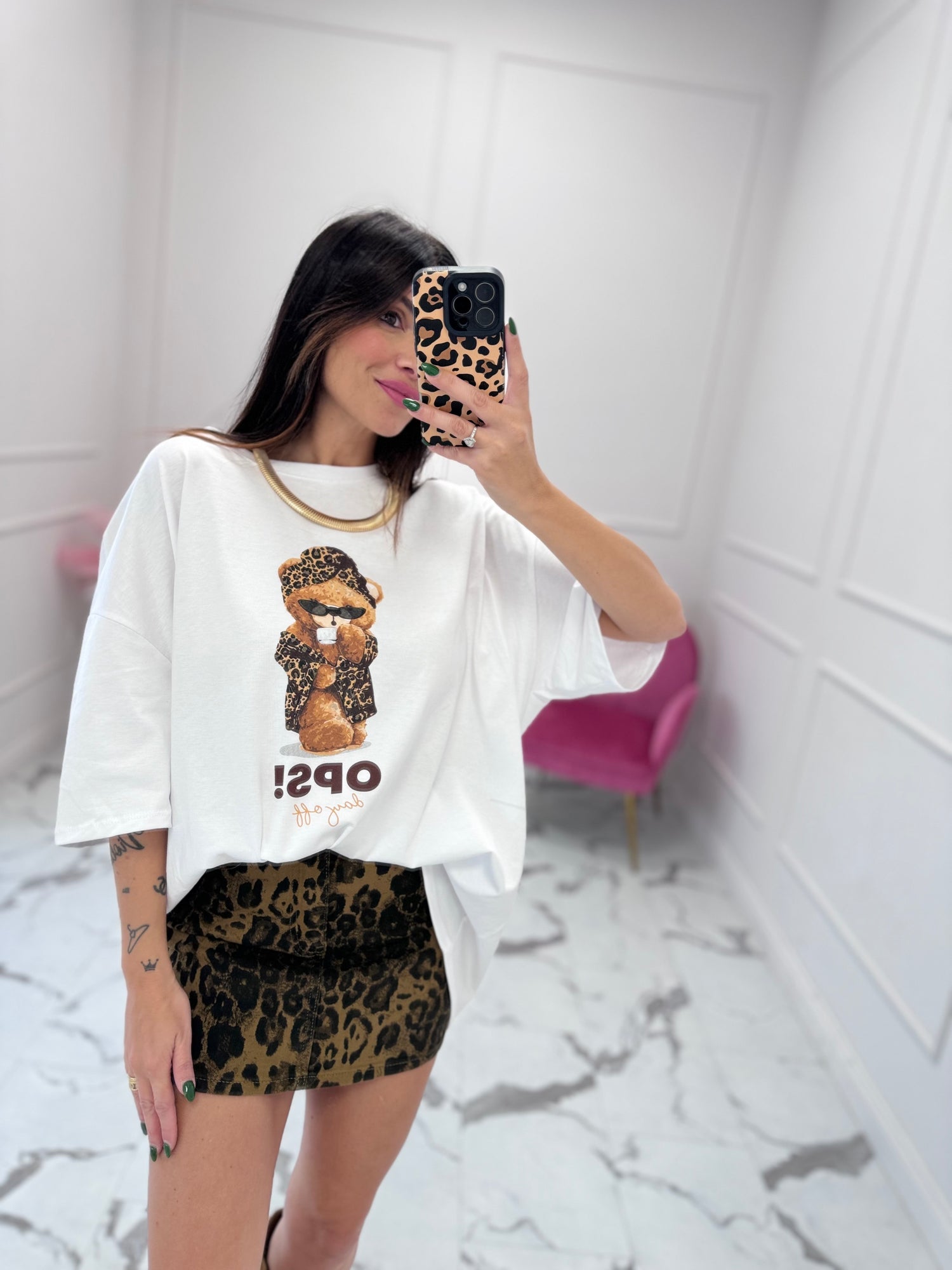 T-shirt over “Teddy Leopard” LUMINA