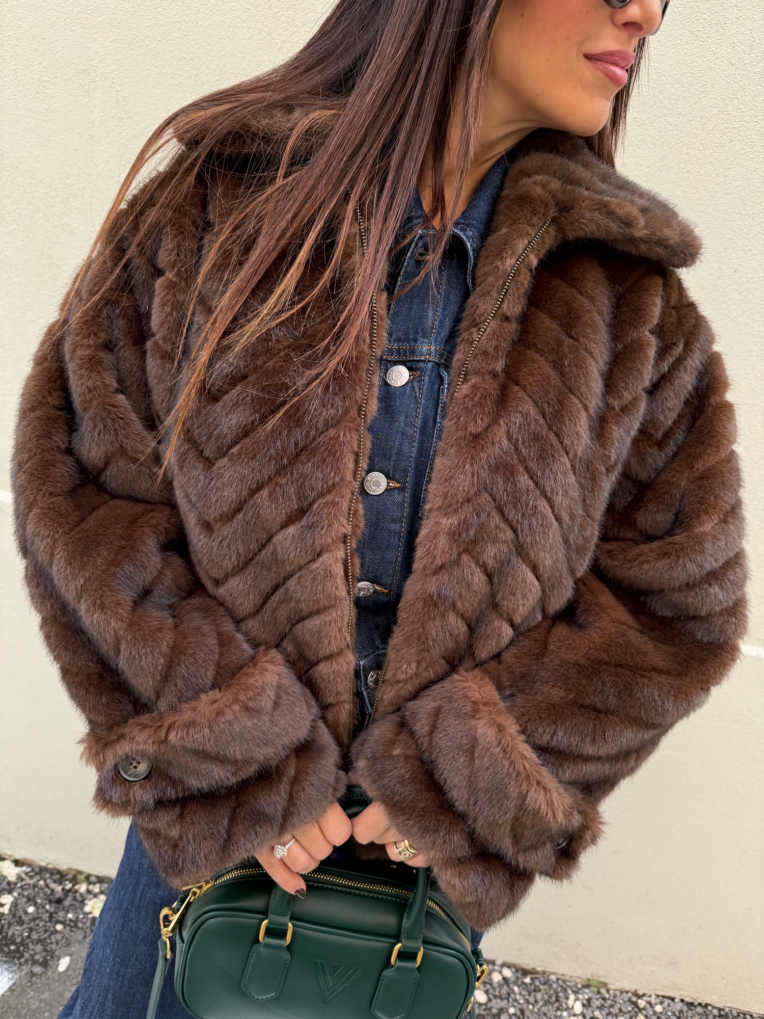 Pelliccia con zip VICOLO