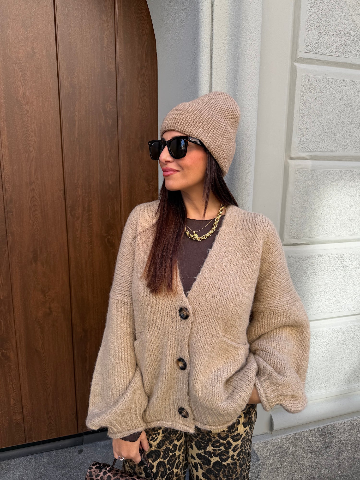 Cardigan in maglia bottoni HAVE ONE