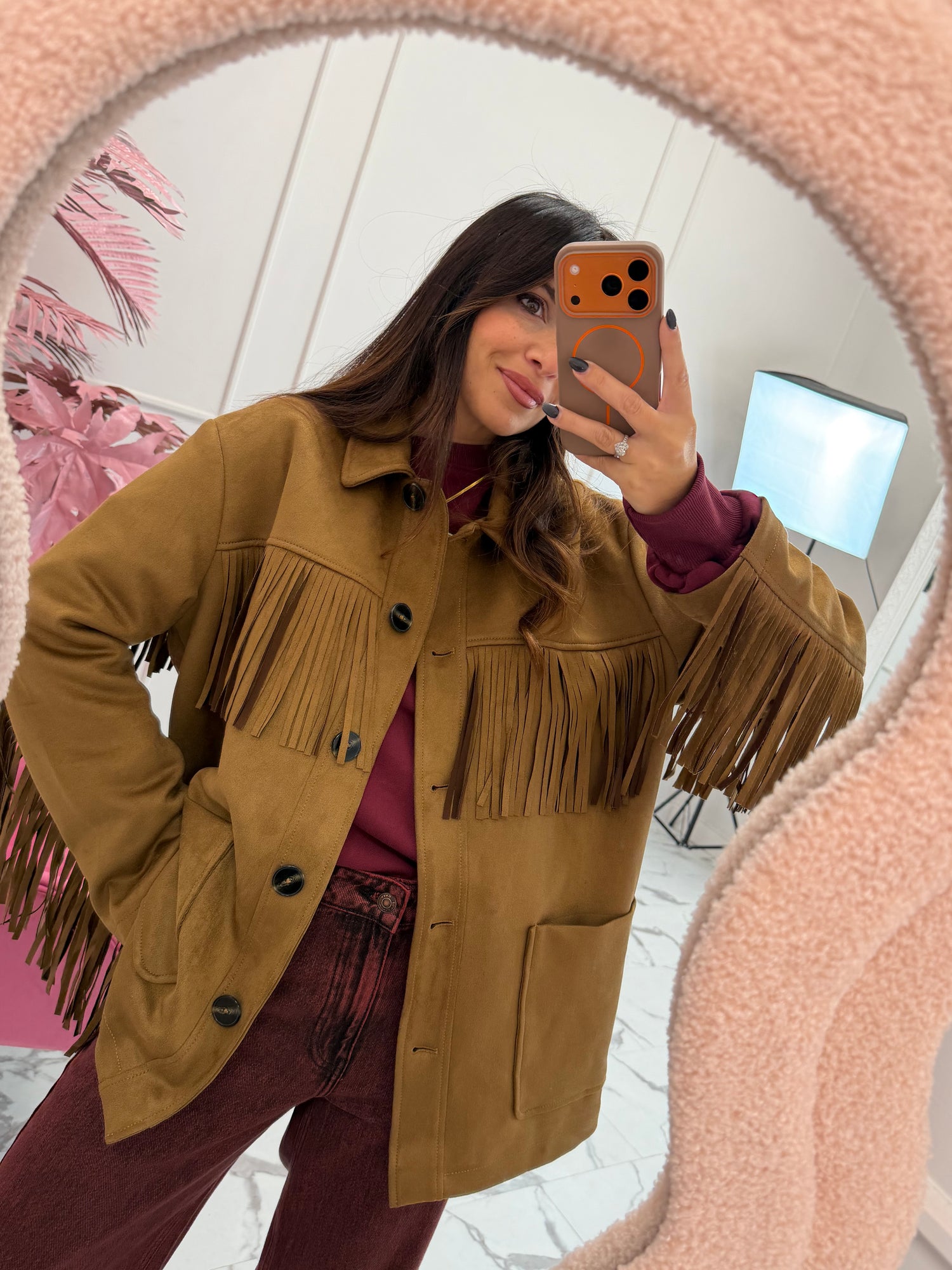 Giacca con frange “Willa” ONLY