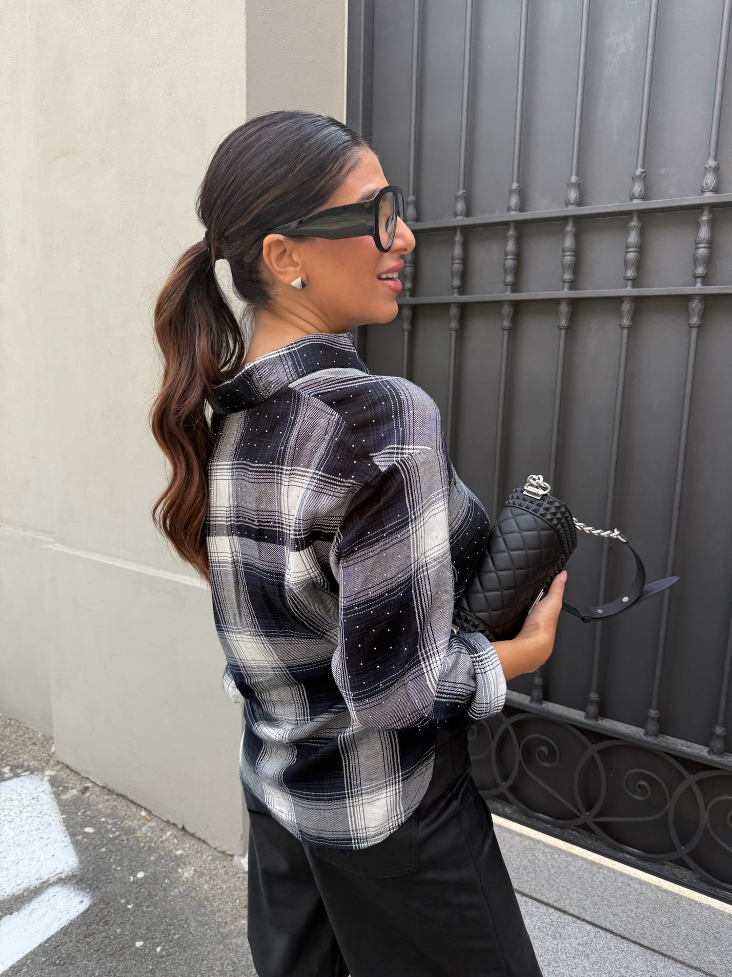 Camicia strass “Riley” ONLY