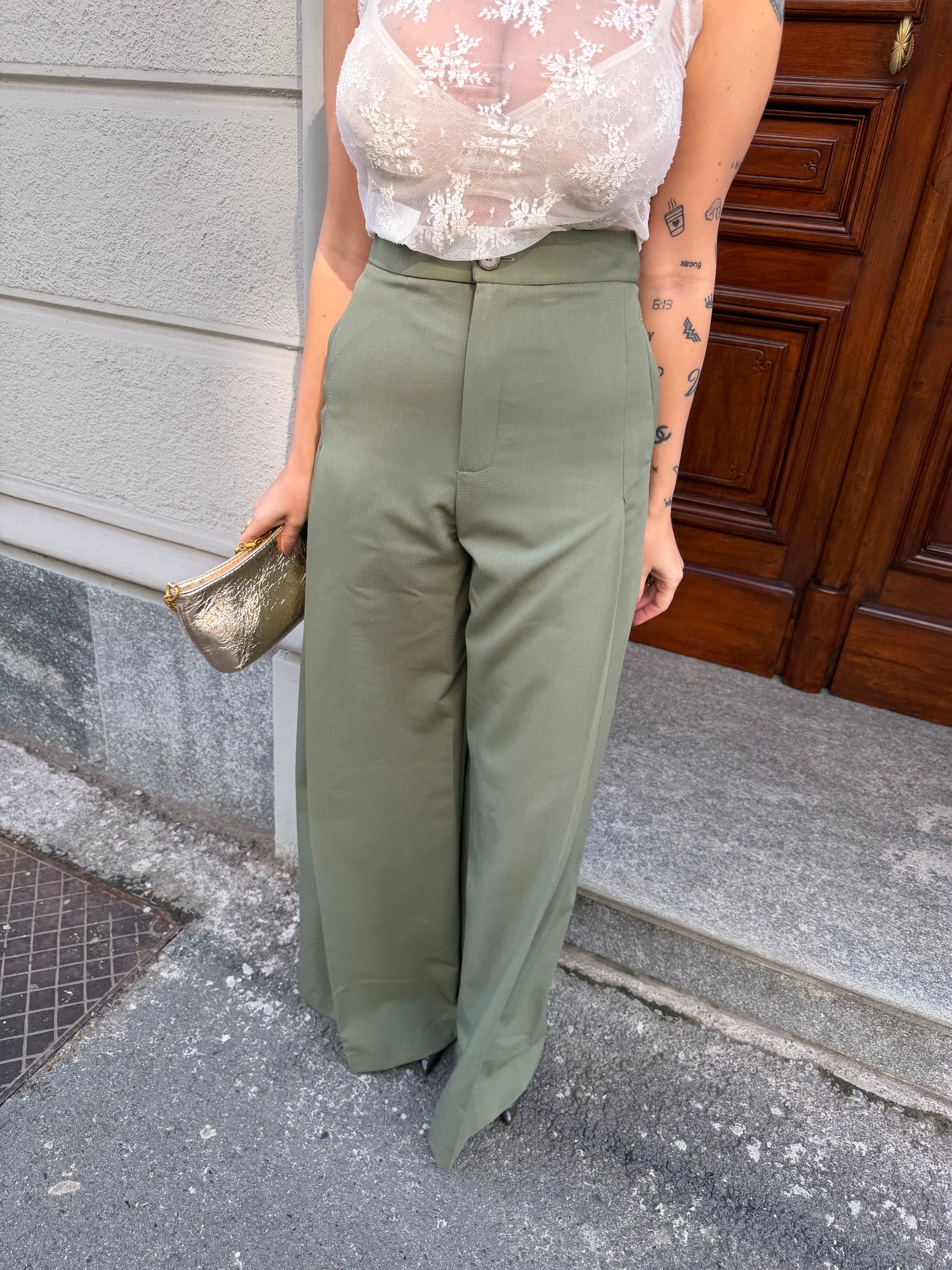 Pantalone palazzo tailleur “Diletta” VICOLO