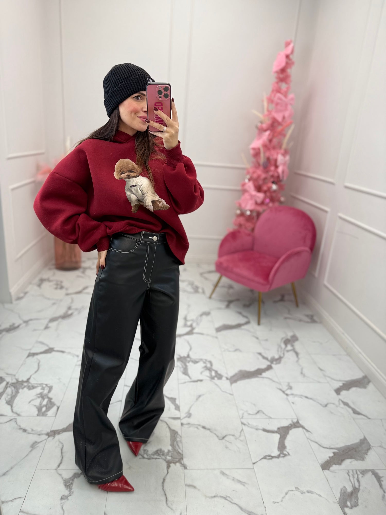 Pantalone Tokyo “Lila” ecopelle JJXX