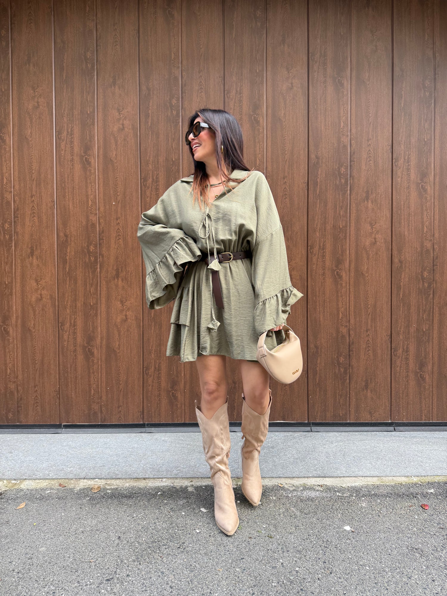 Texano in suede lavorato LIP