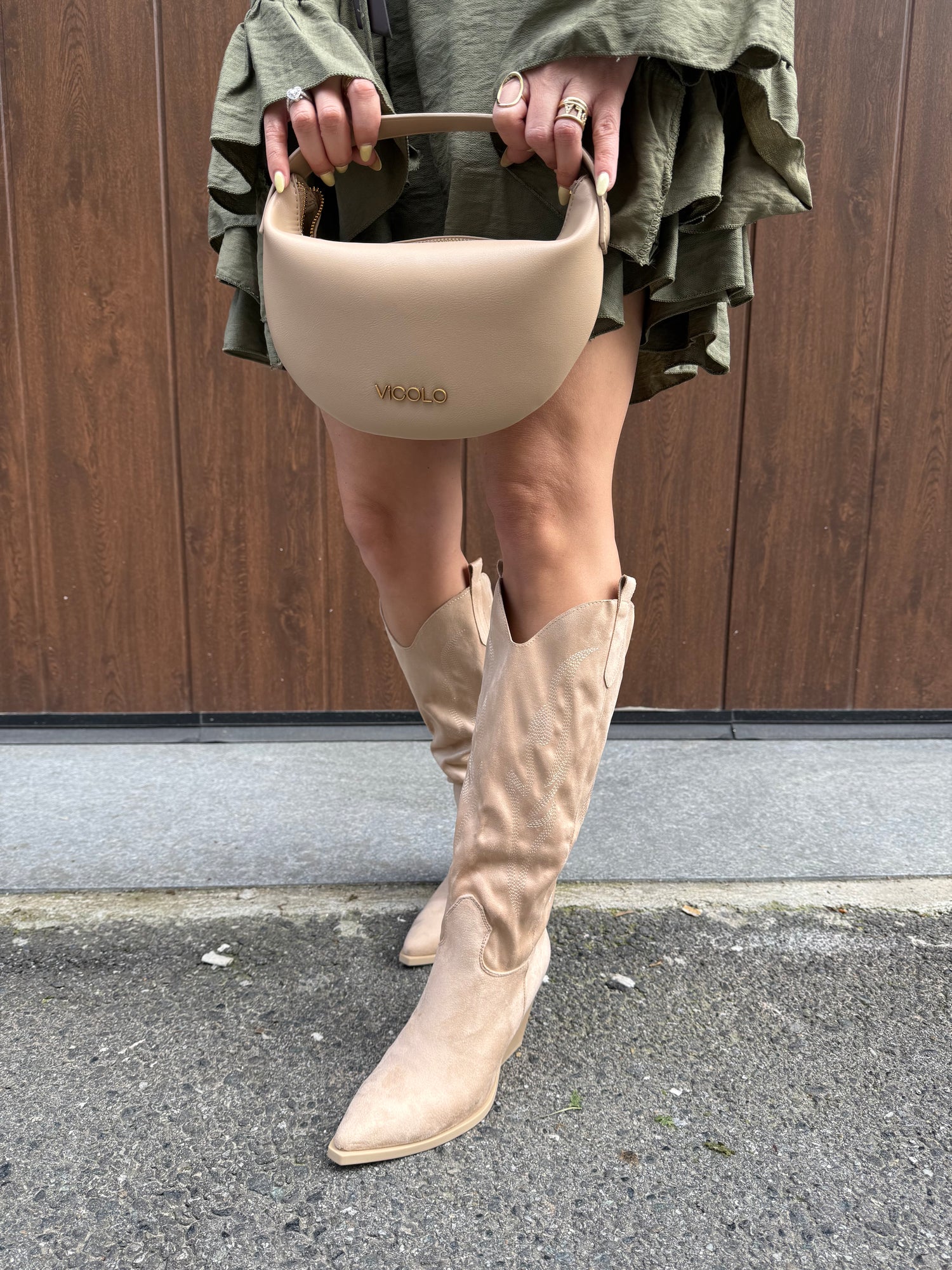 Texano in suede lavorato LIP