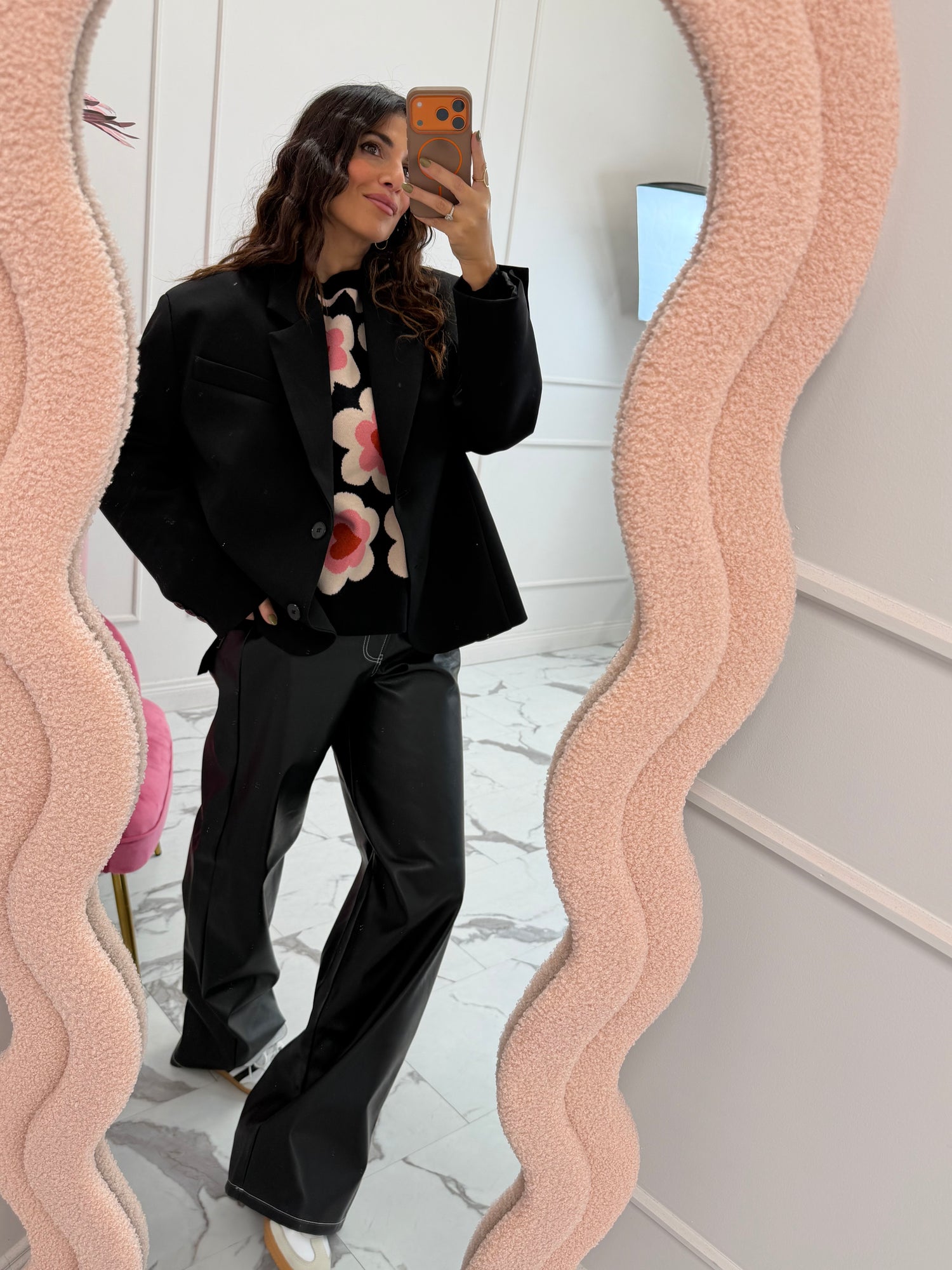 Pantalone Tokyo “Lila” ecopelle JJXX