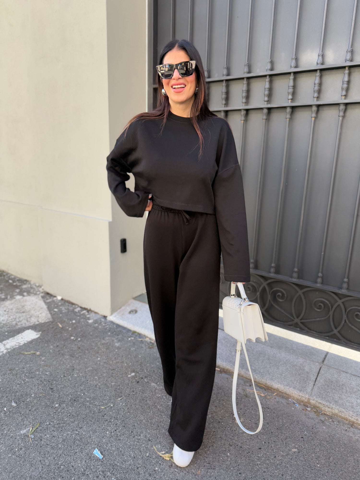 Felpa crop “Luica” ONLY