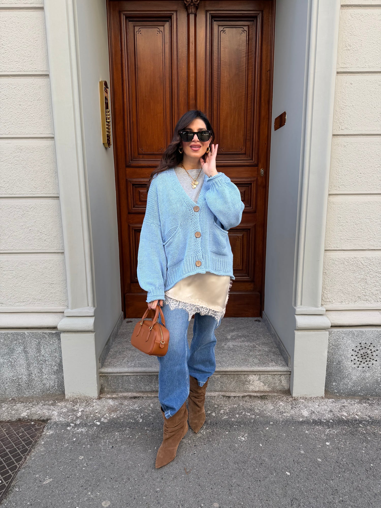 Cardigan in maglia “Flora” HAVE ONE