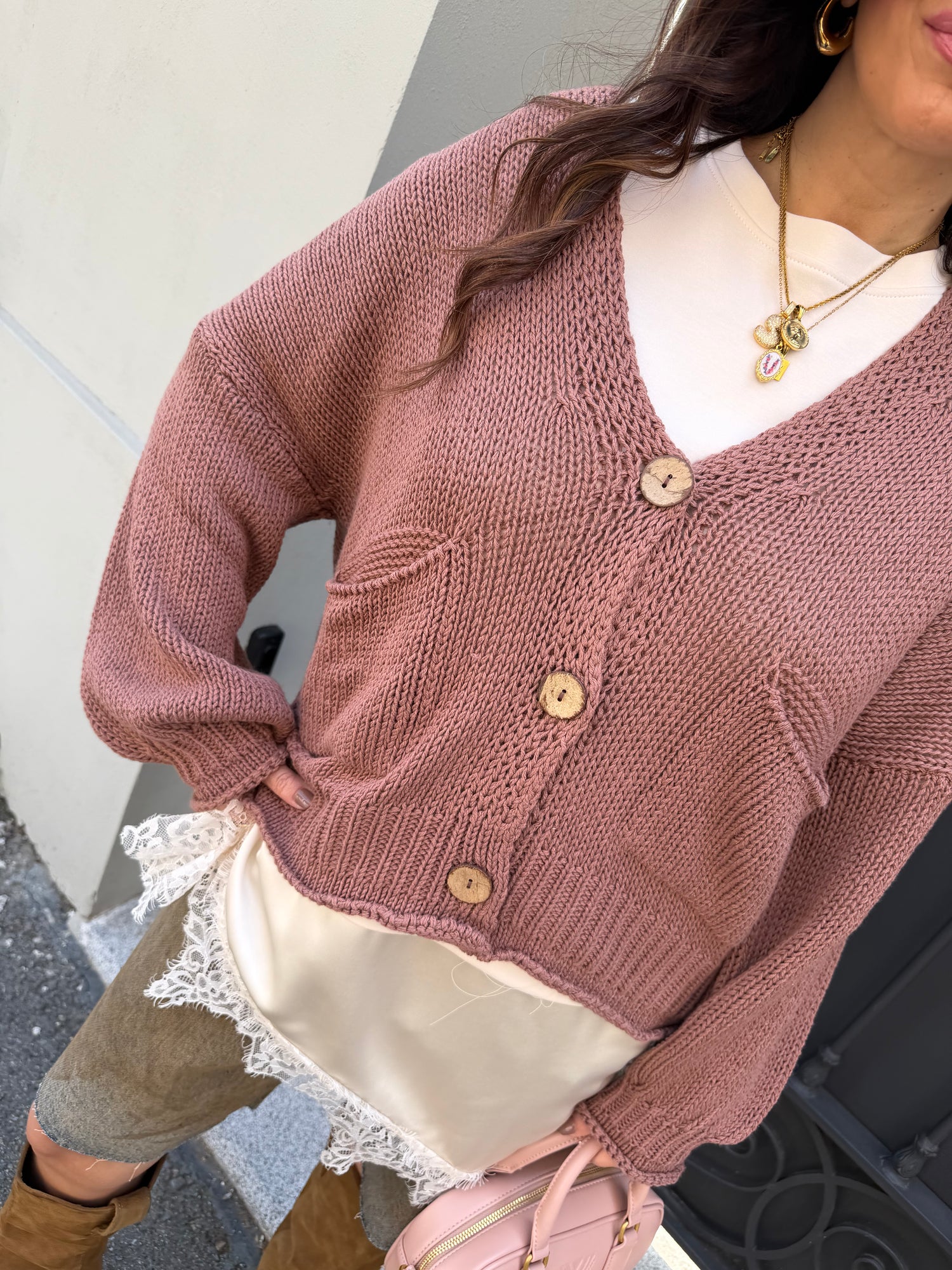 Cardigan in maglia “Flora” HAVE ONE