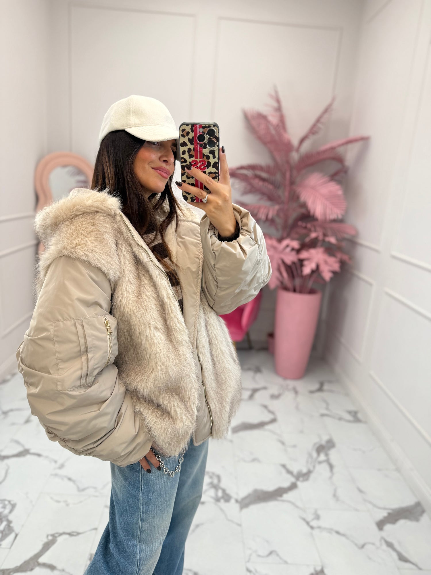 Piumino combinato eco pelliccia VICOLO