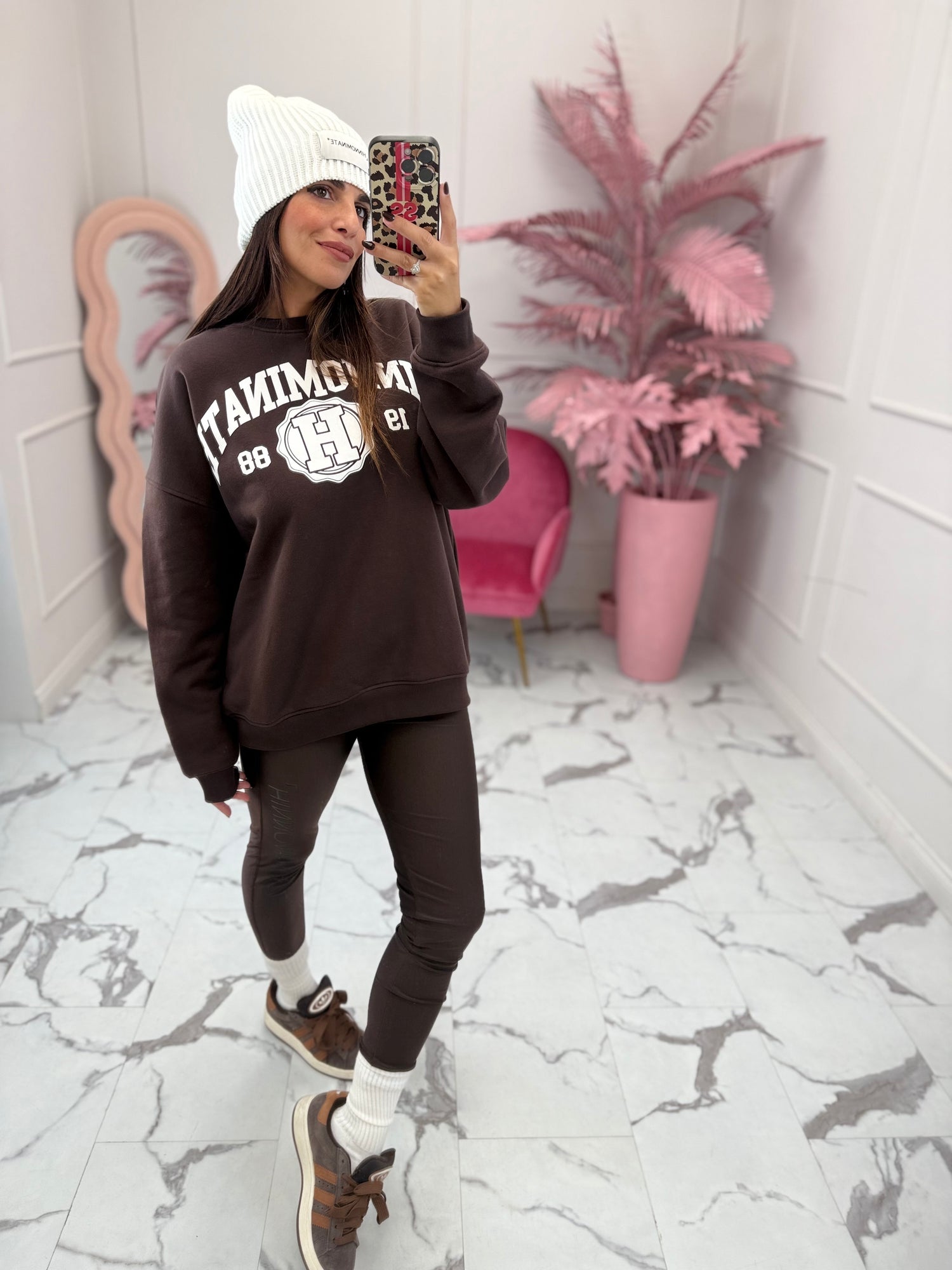 Felpa girocollo over “College” NEW HINNOMINATE