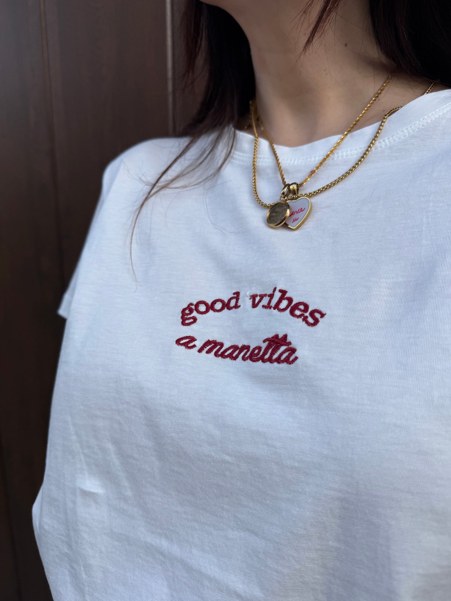 T-shirt “Good vibes a manetta” VICOLO