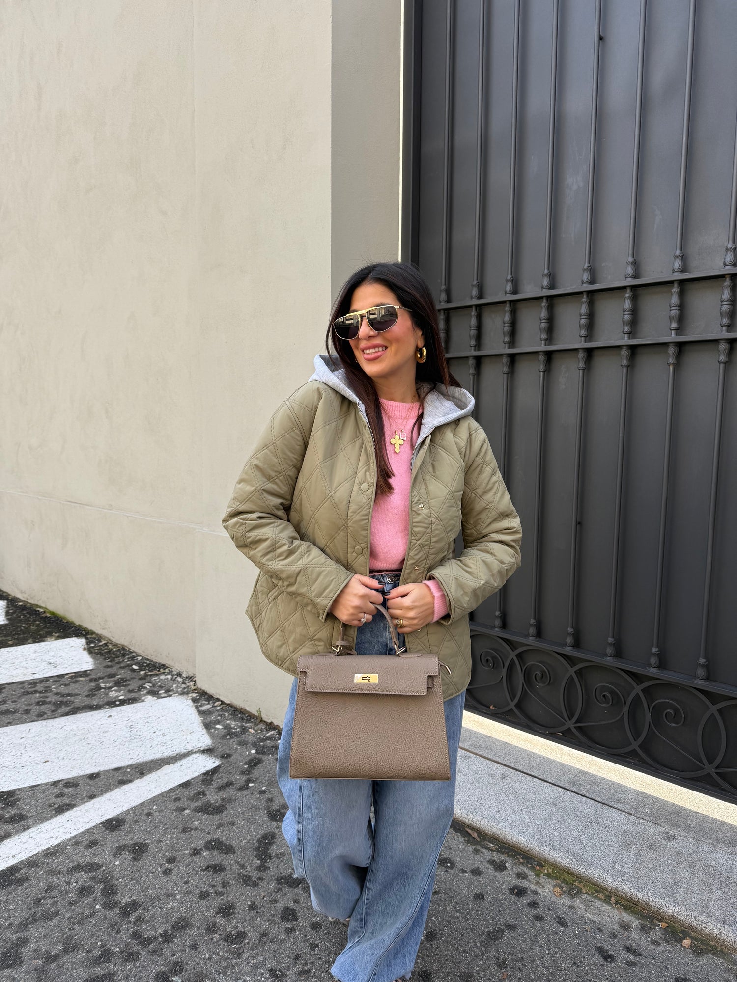 Giacca trapuntata con cappuccio “Risso” ONLY