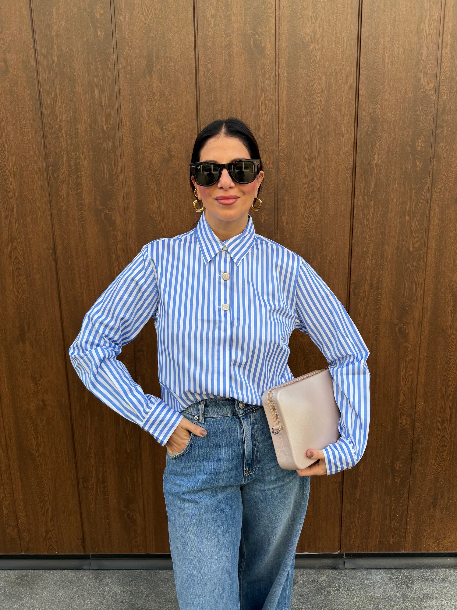 Camicia bottone gioiello “Lyra” ONLY