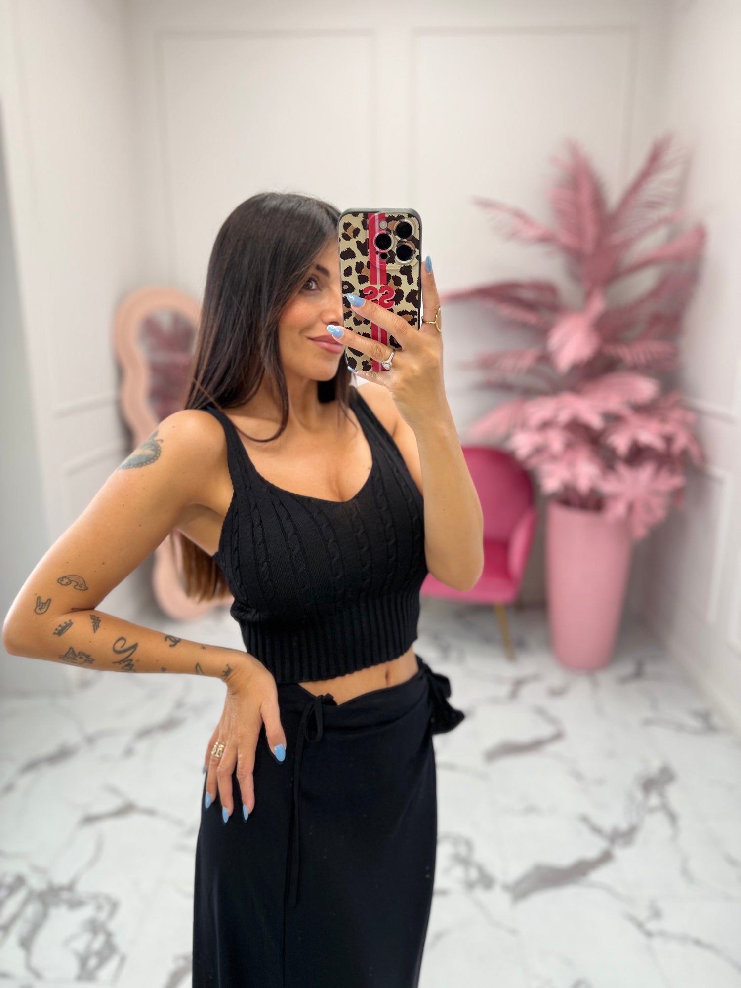 Top crop in maglia “Luisa” LIP