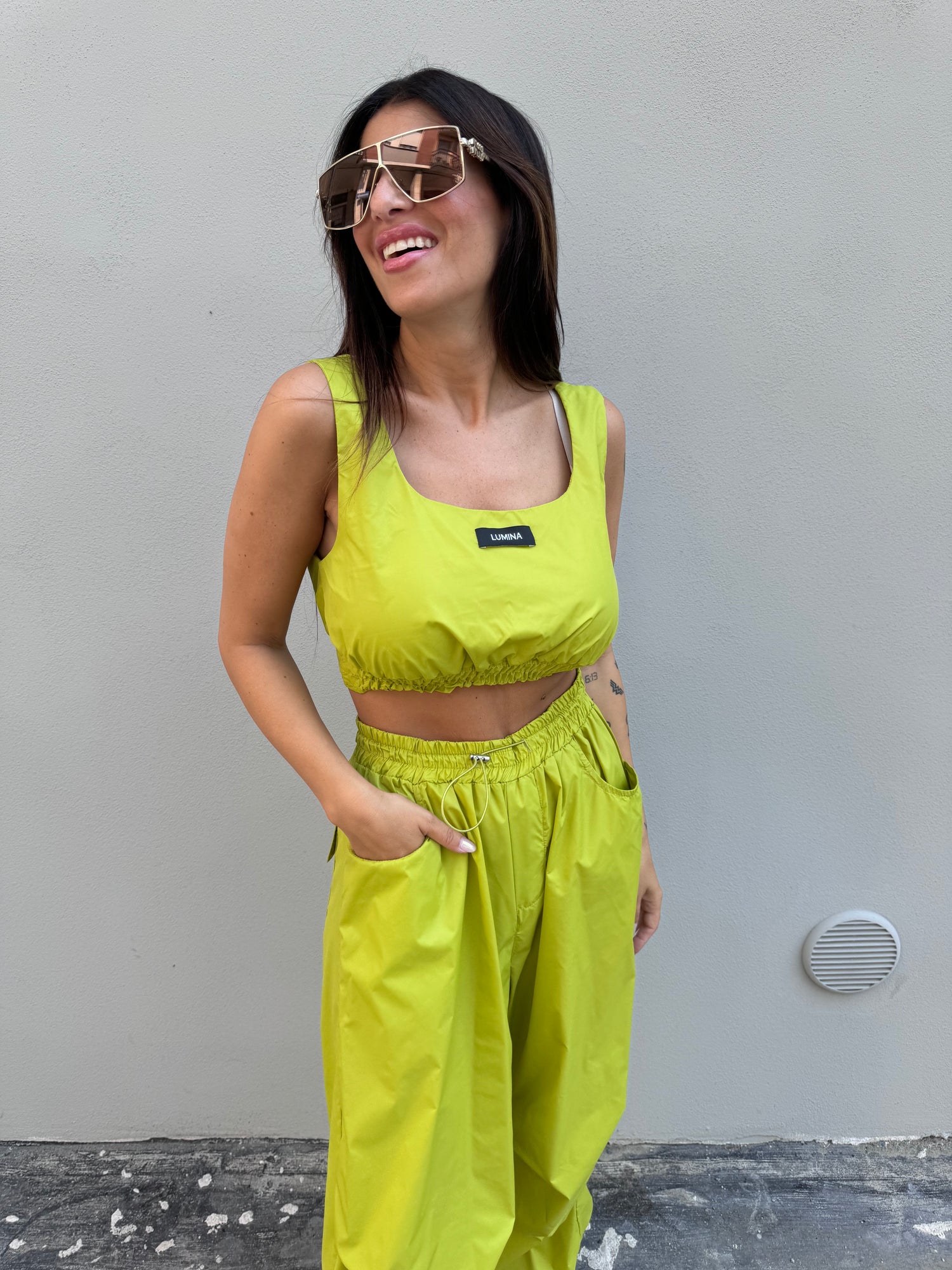 Crop top parachute LUMINA