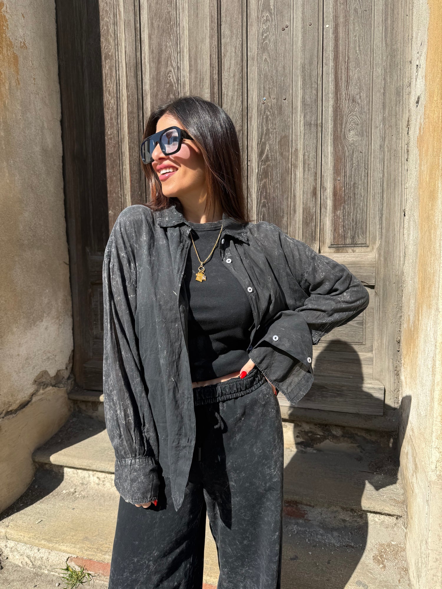 Camicia “Stone wash” VICOLO