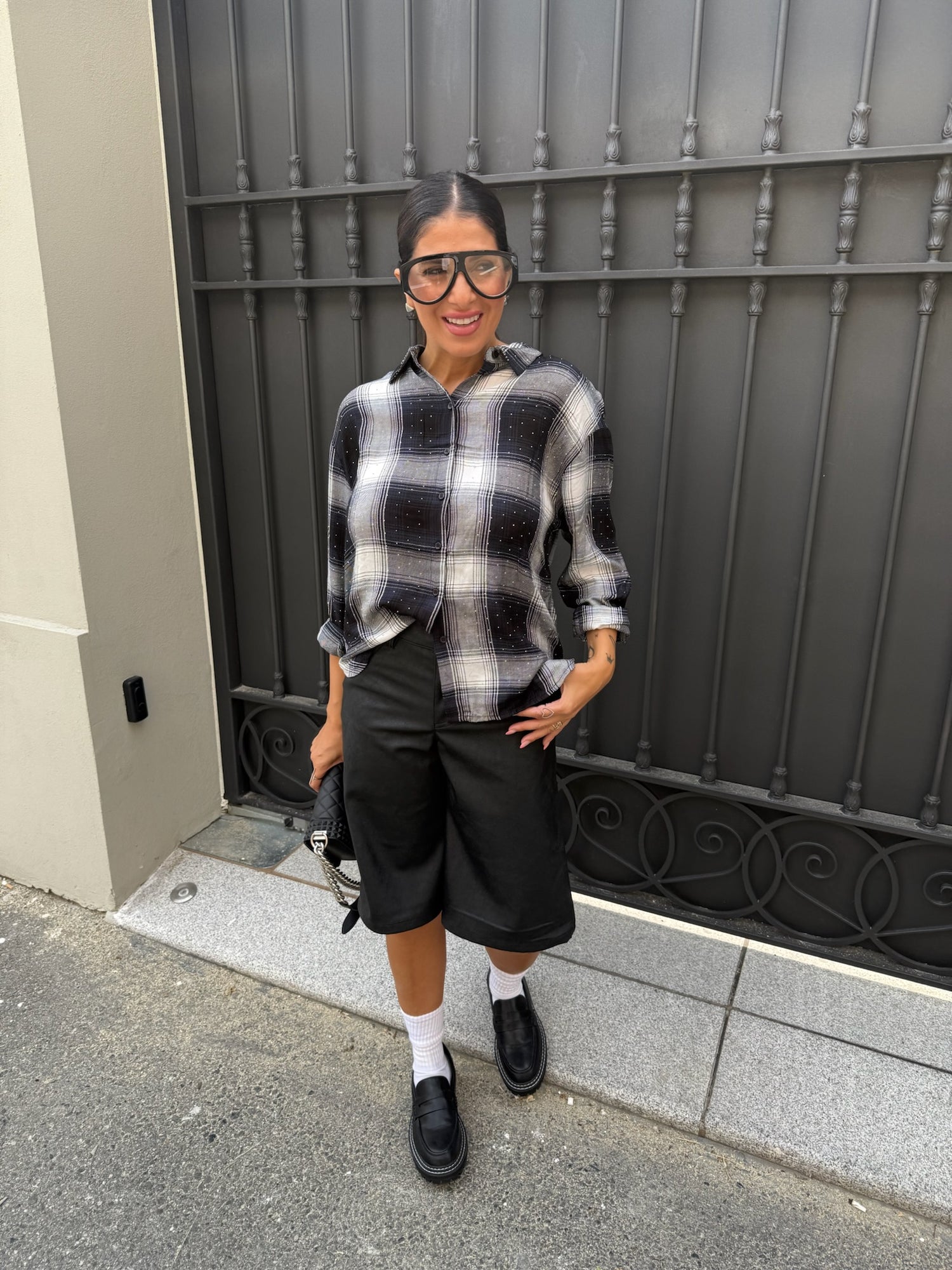 Camicia strass “Riley” ONLY