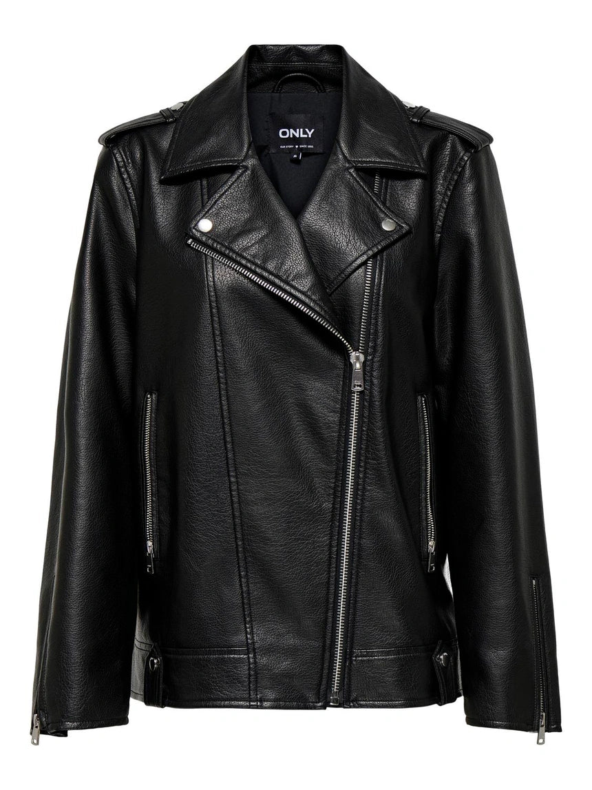 Chiodo ecopelle over “Mille” ONLY