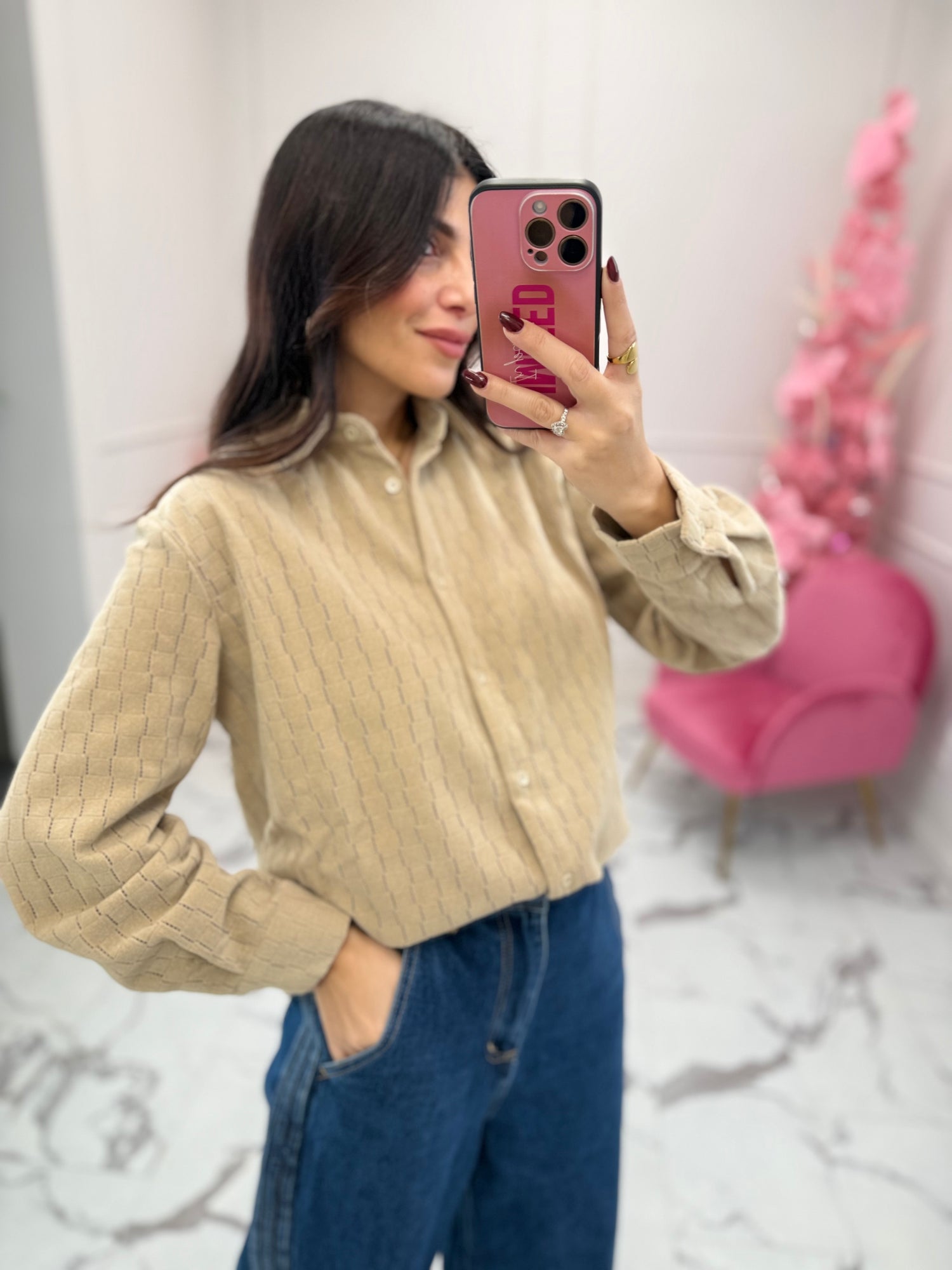 Camicia velluto LUMINA