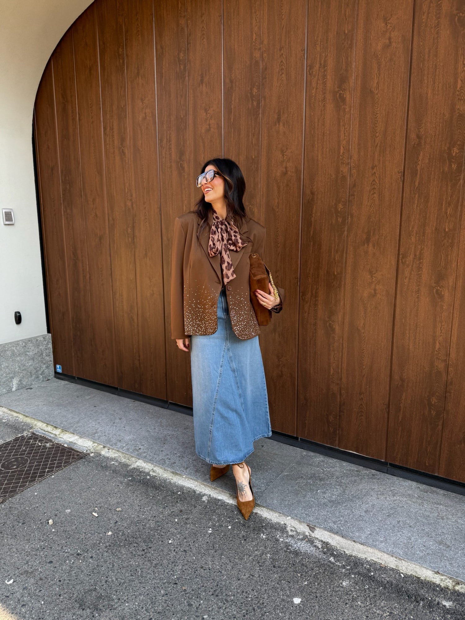 Blazer cropped 3/4 “Shine” VICOLO