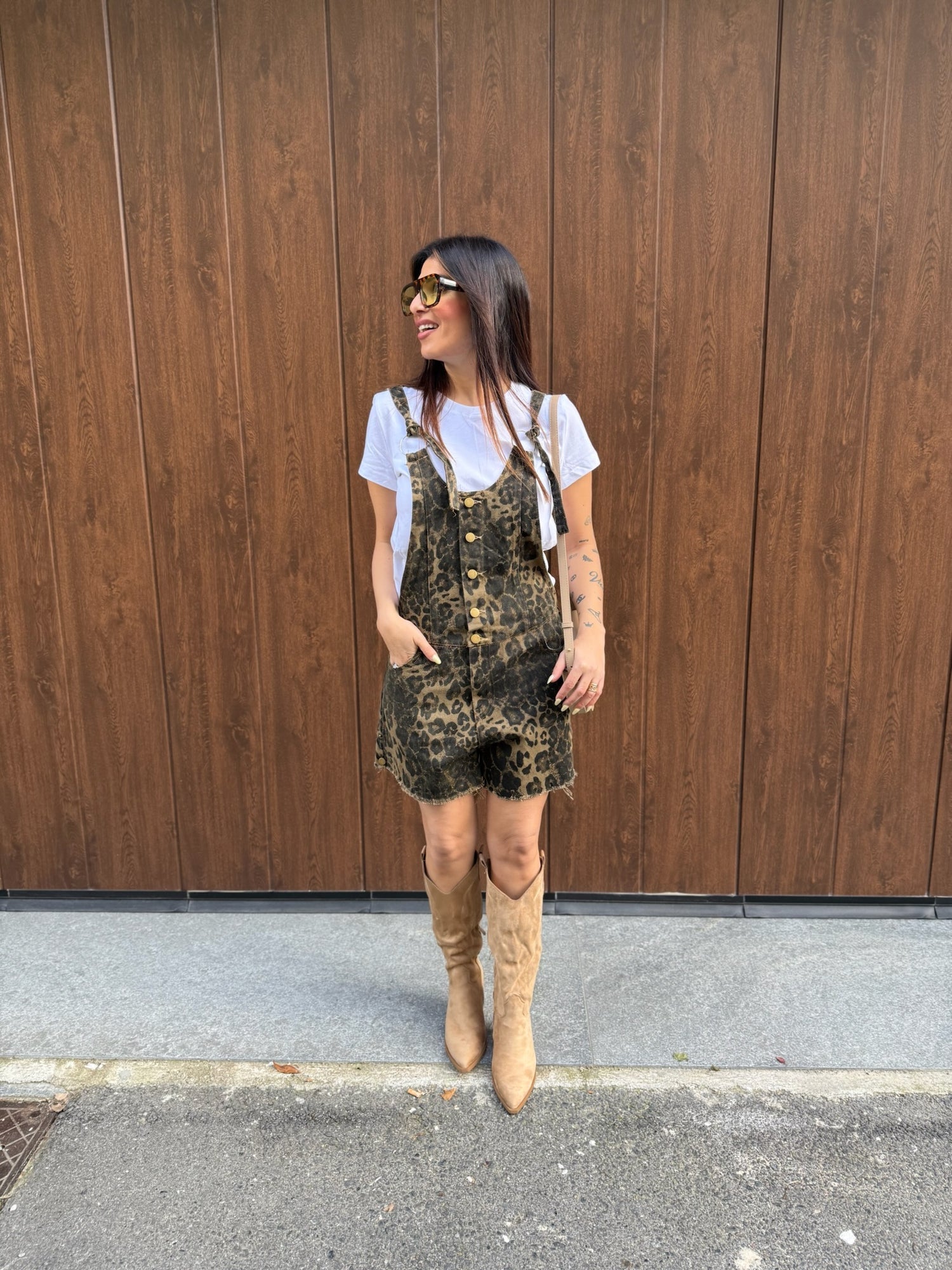 Salopette “Leopard” AZAKA PARIS