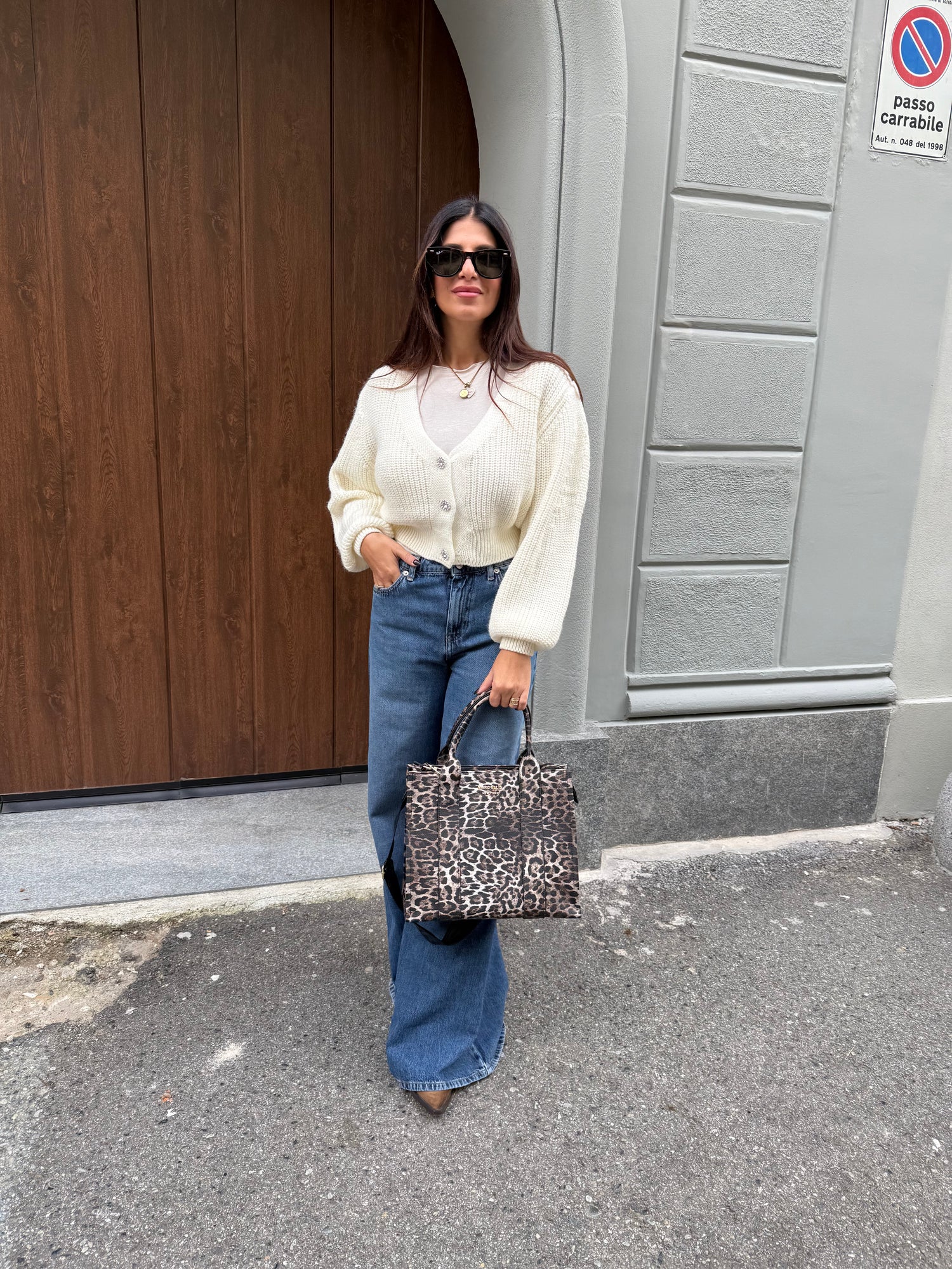 Cardigan bottoni gioiello HAVE ONE