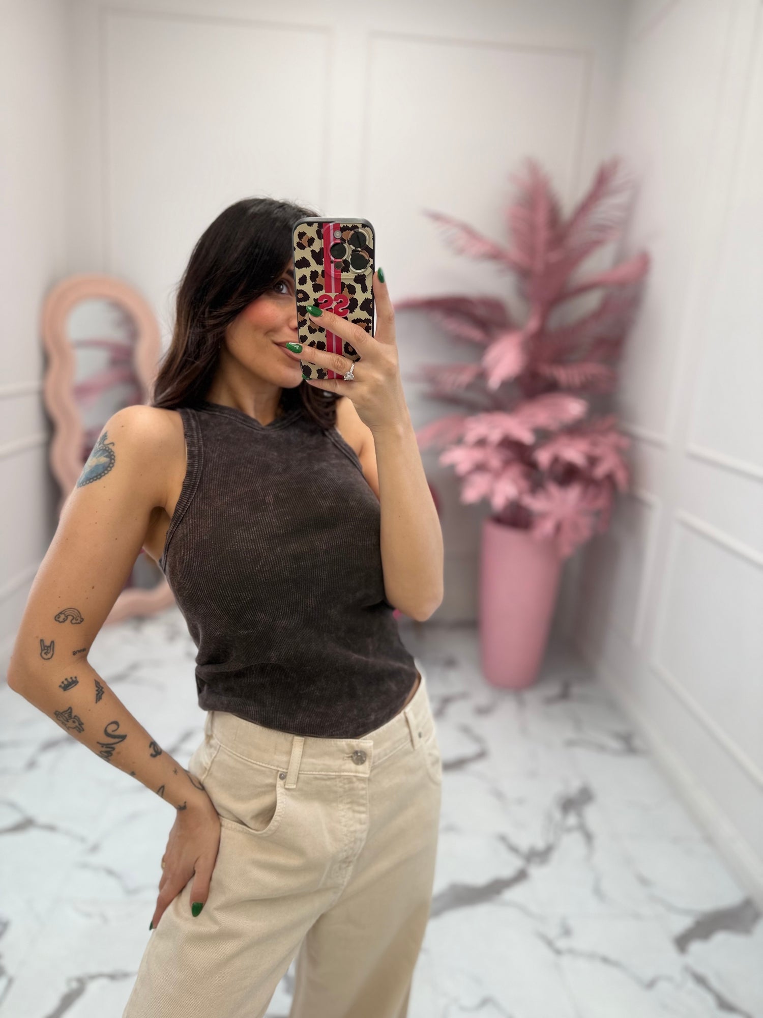 Canotta “Stone wash” VICOLO