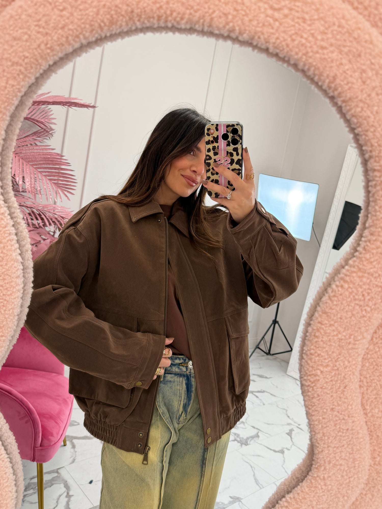 Bomber effetto scamosciato “Lea” LIP