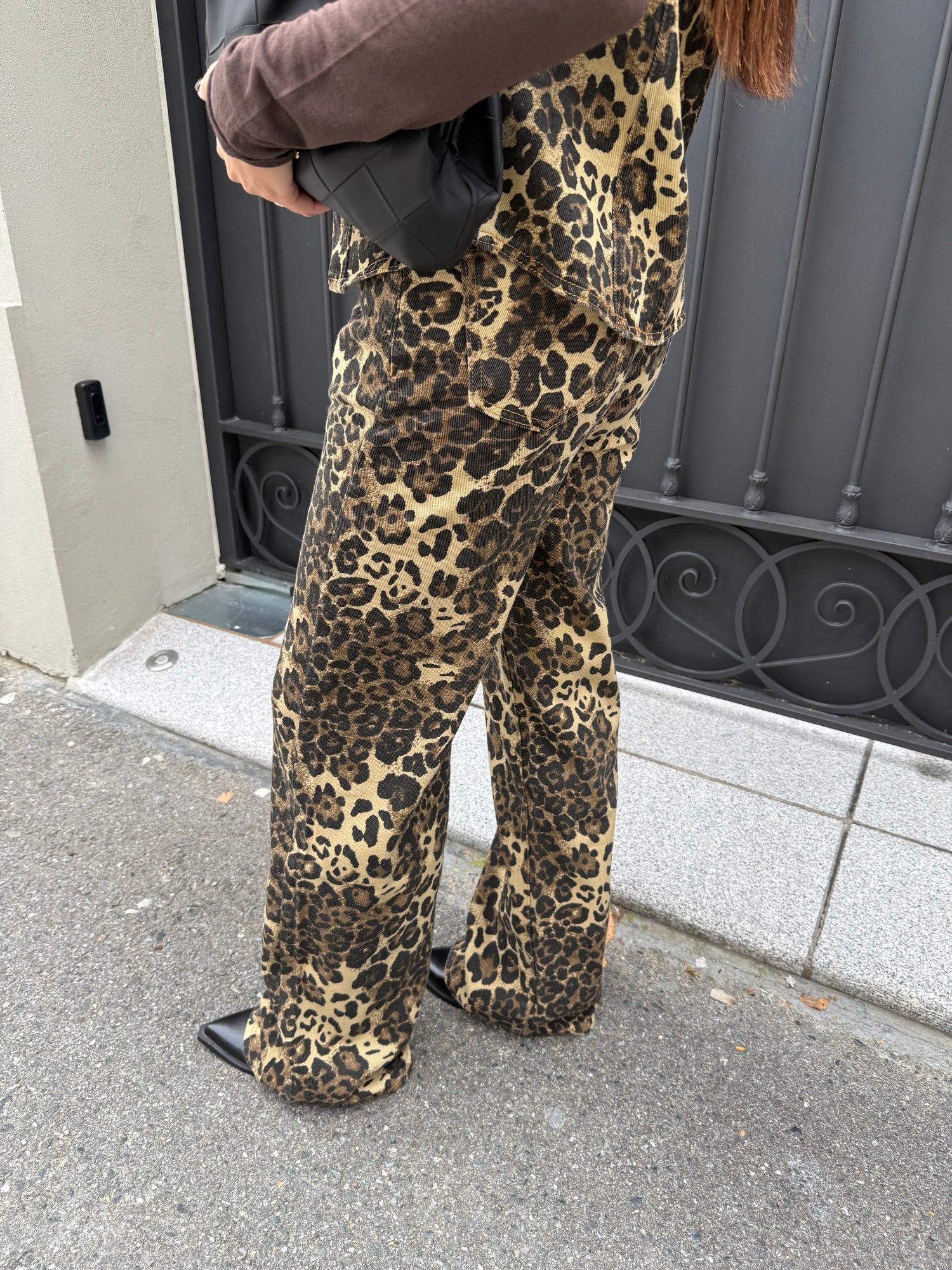 Jeans leopardato “Grr” GLAMOROUS