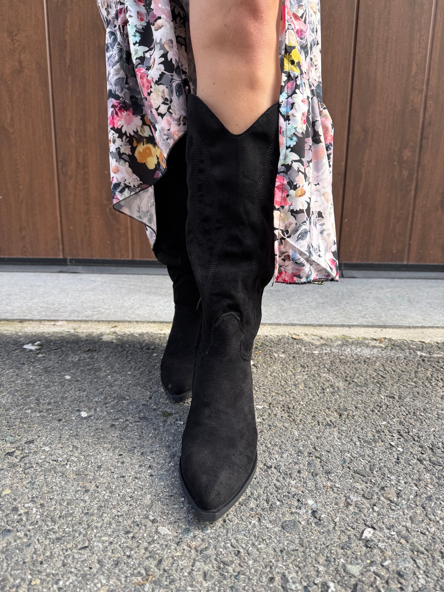 Texano in suede lavorato LIP