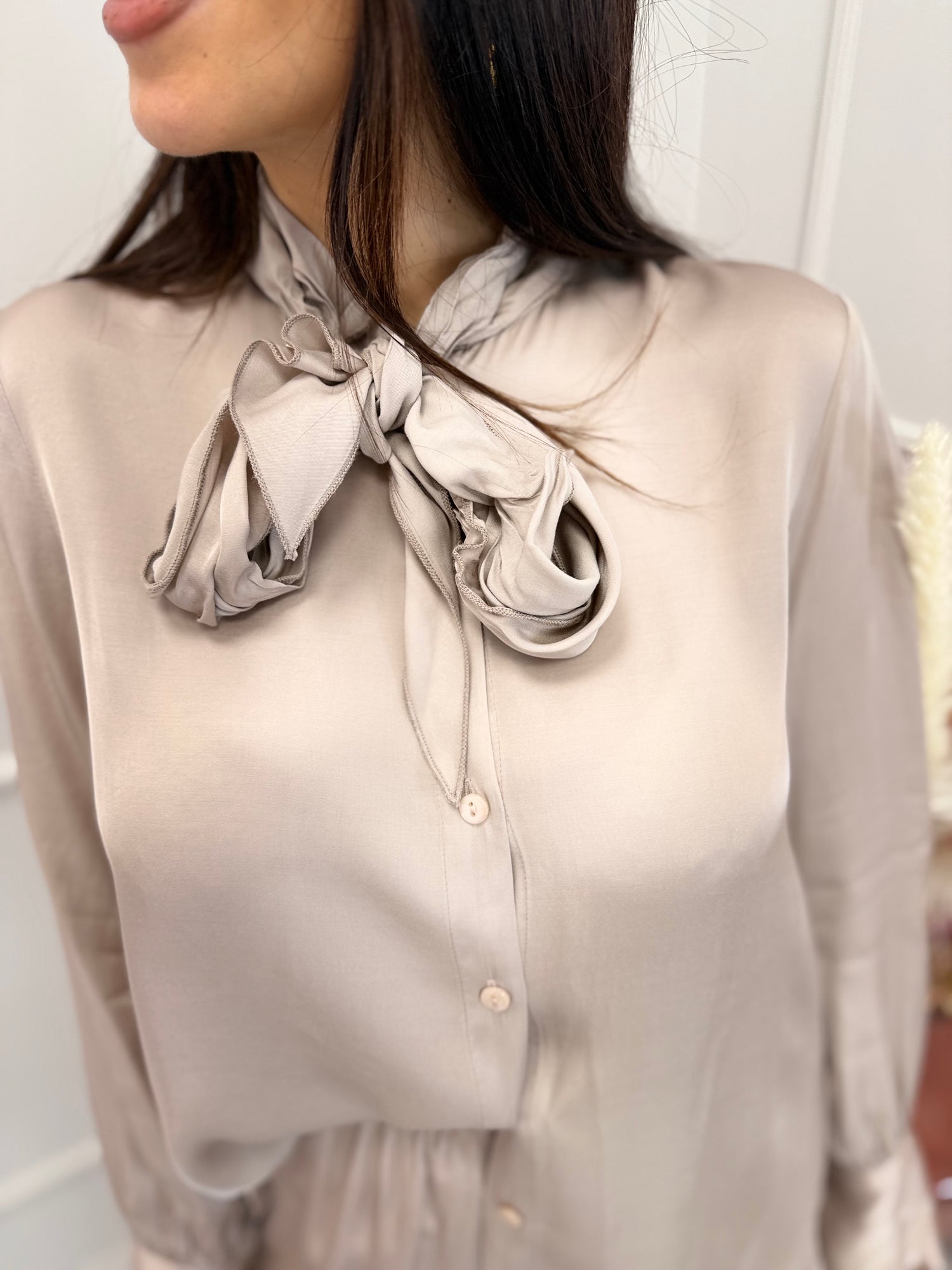 Camicia fiocco “Raso” HAVE ONE