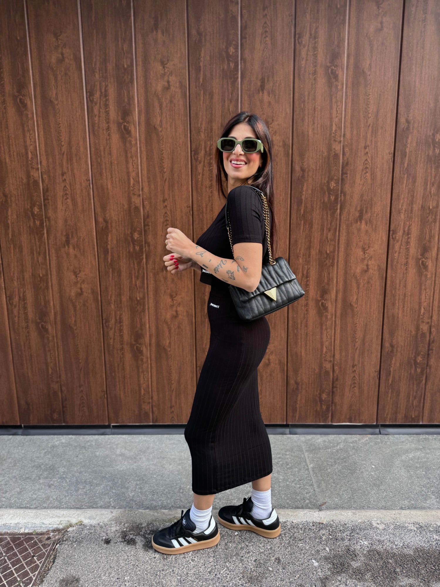 Gonna longuette costine HINNOMINATE