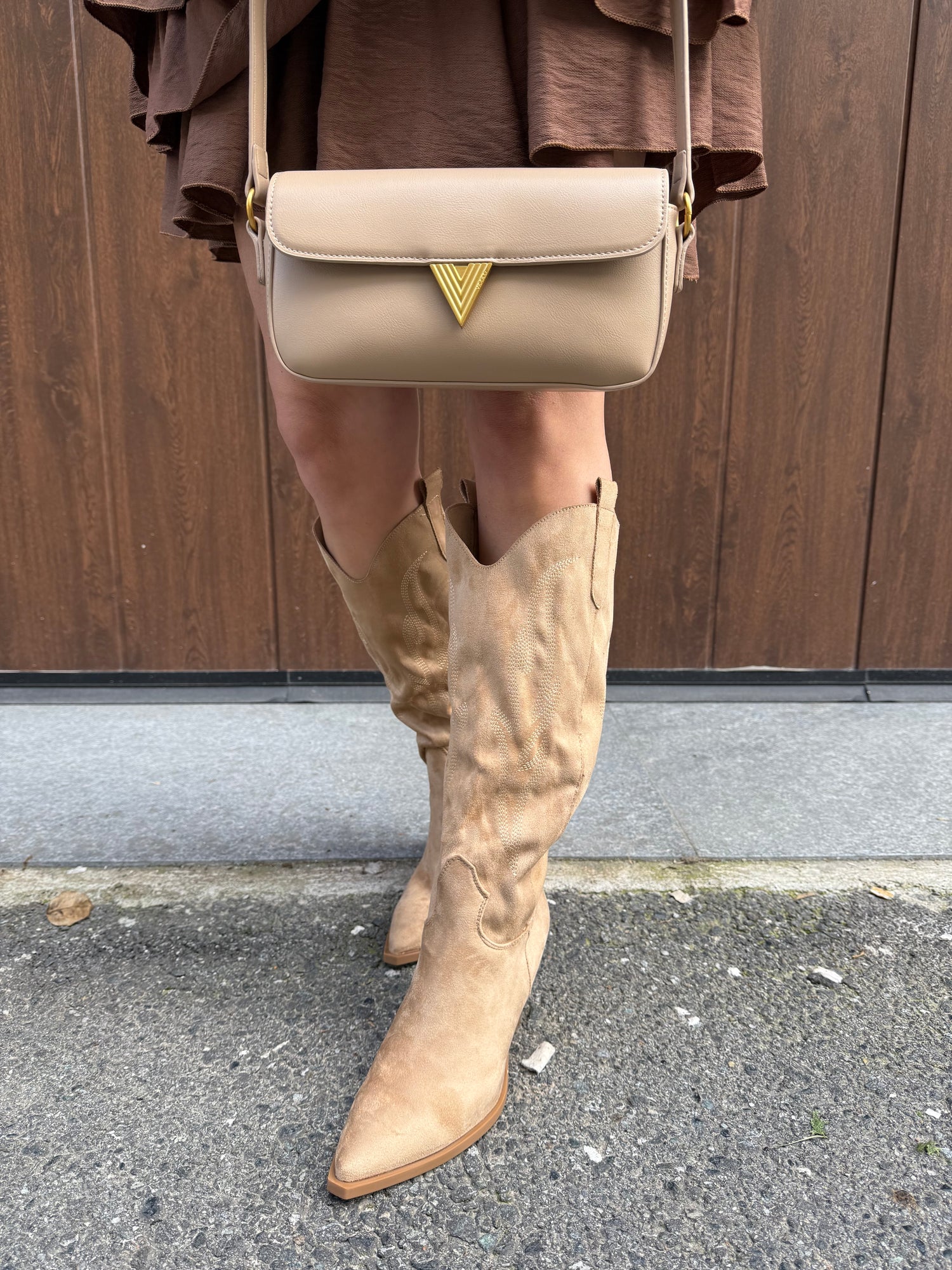 Texano in suede lavorato LIP