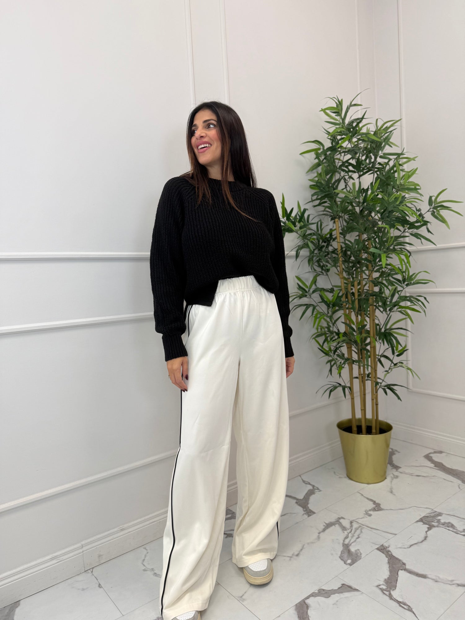 Pantalone palazzo “Lett” ONLY