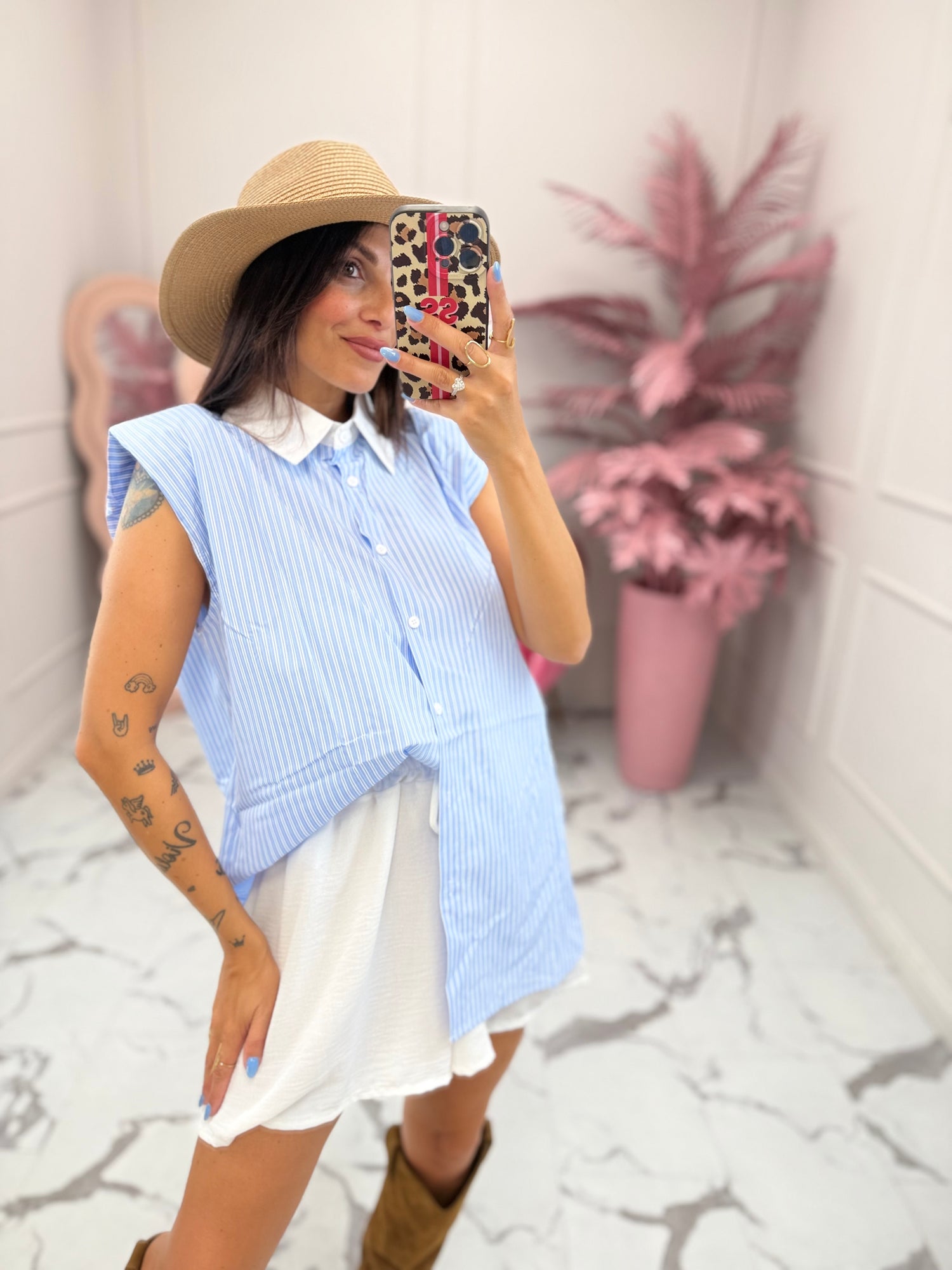 Maxi camicia spalline MONIQUE